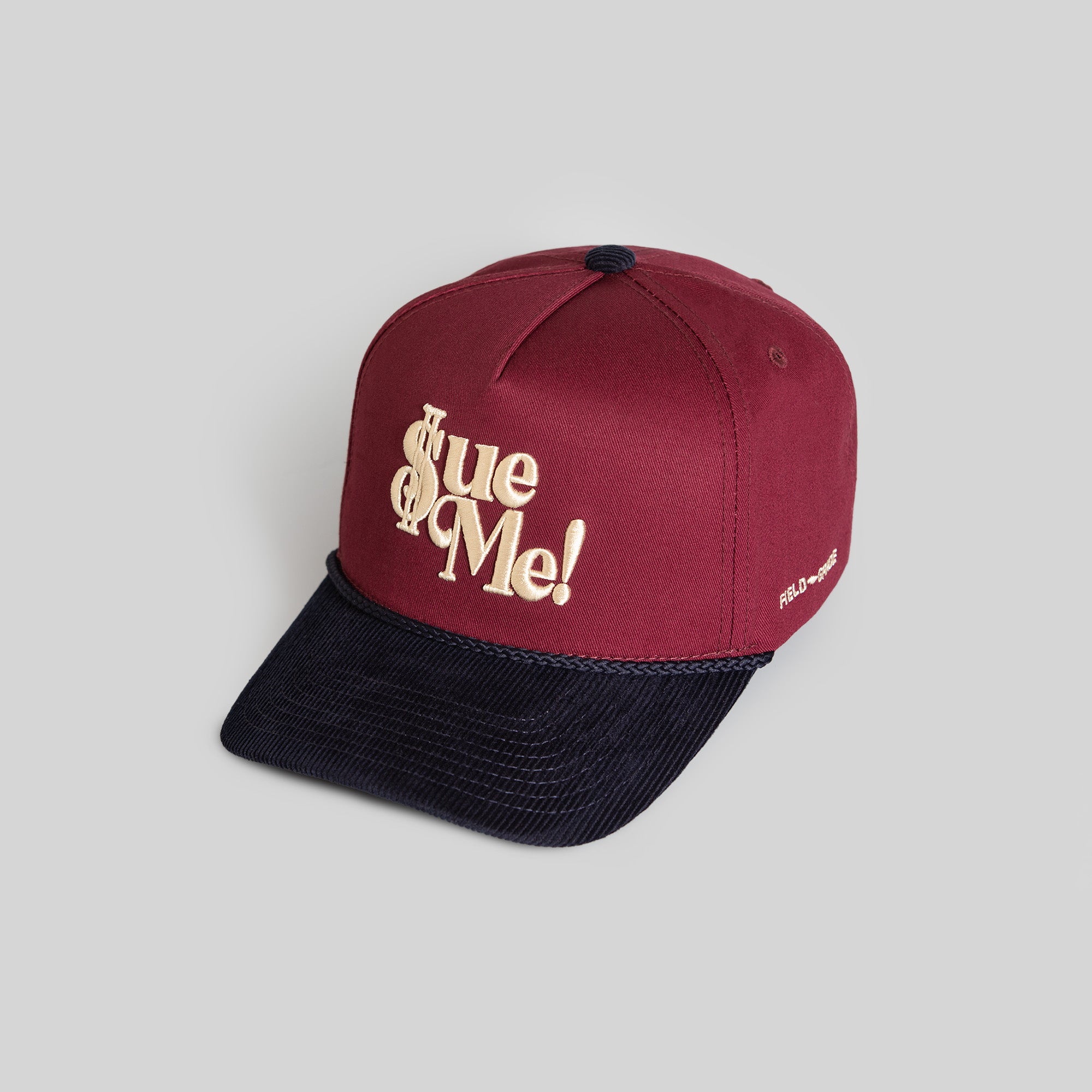 SUE ME BORDEAUX DEEP NAVY TWILL CORDUROY TRUCKER