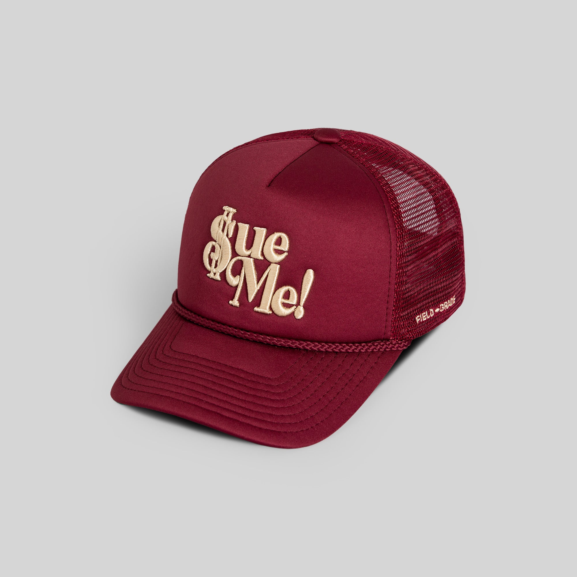 SUE ME BORDEAUX FOAM TRUCKER HAT