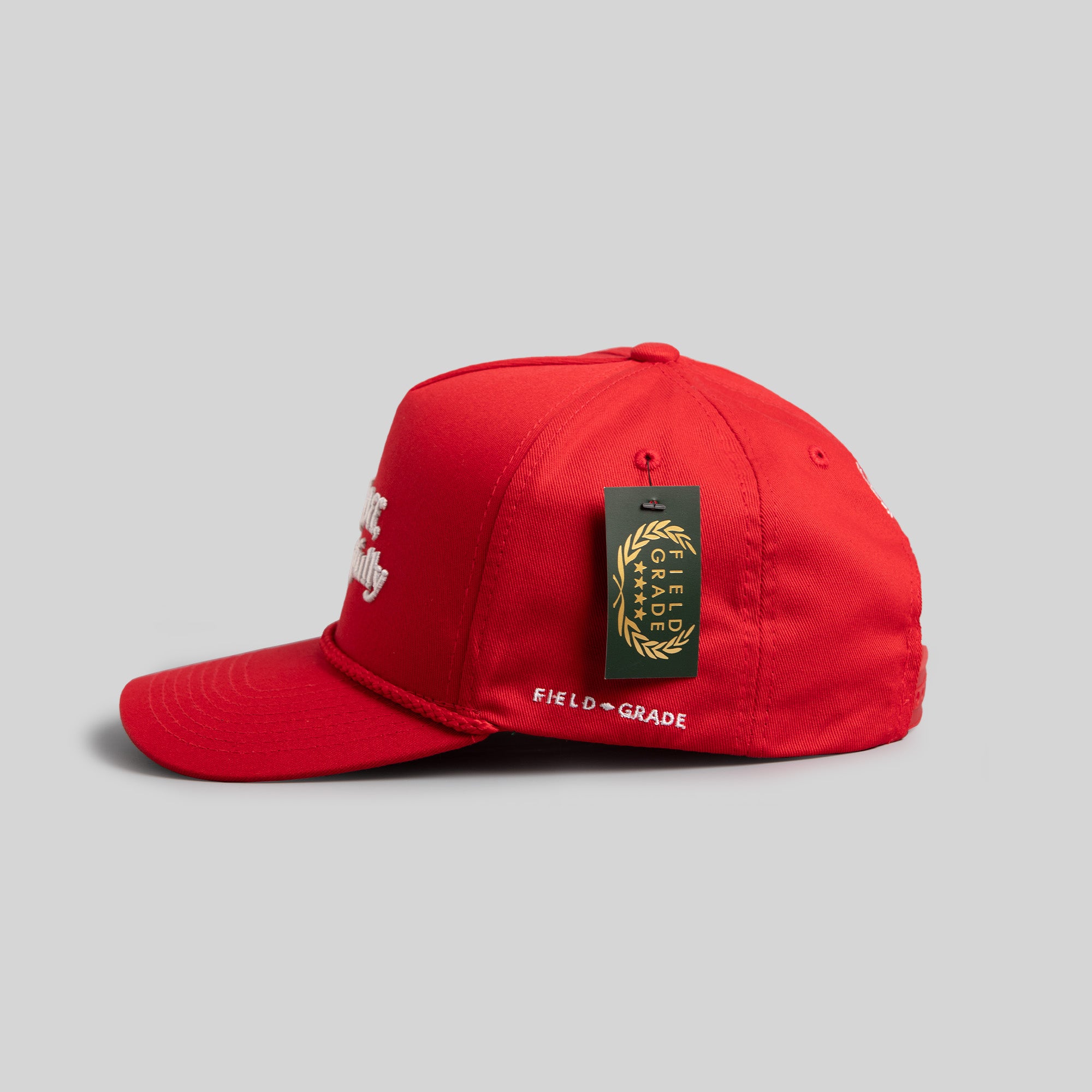 RESPECTFULLY VARSITY RED TRUCKER HAT