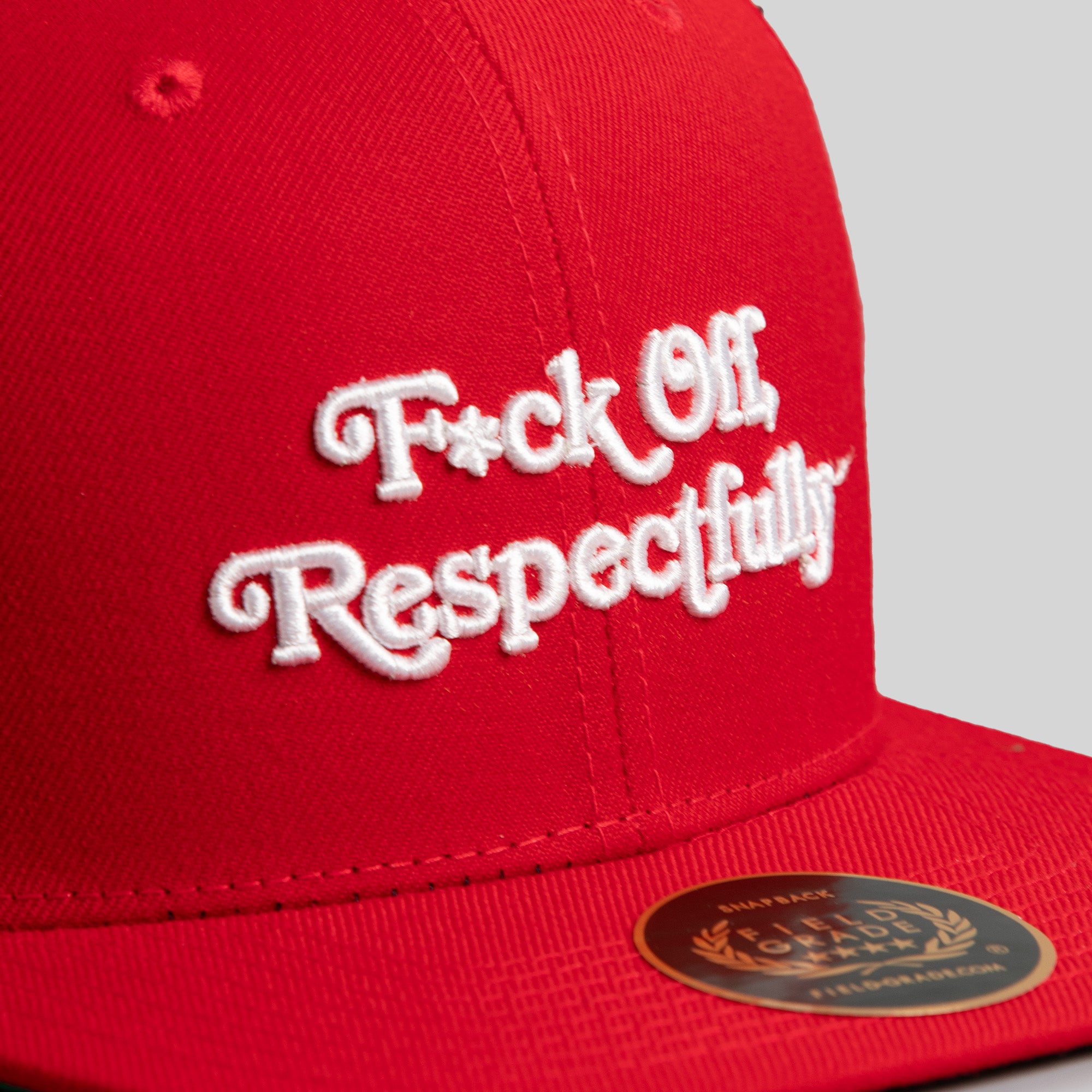 RESPECTFULLY VARSITY RED SNAPBACK HAT