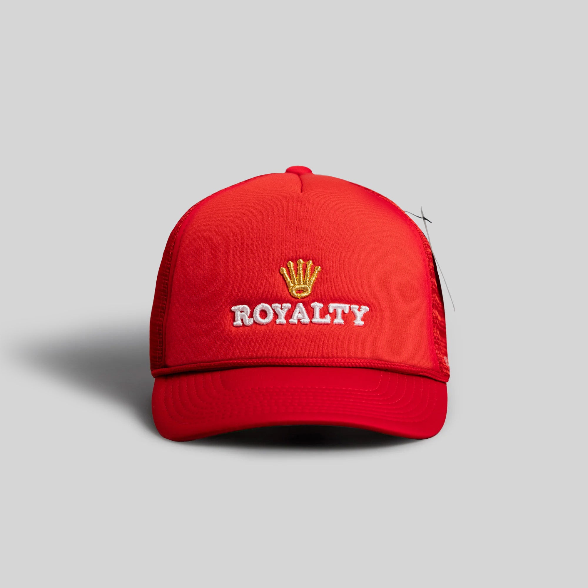 ROYALTY VARSITY RED TRUCKER HAT