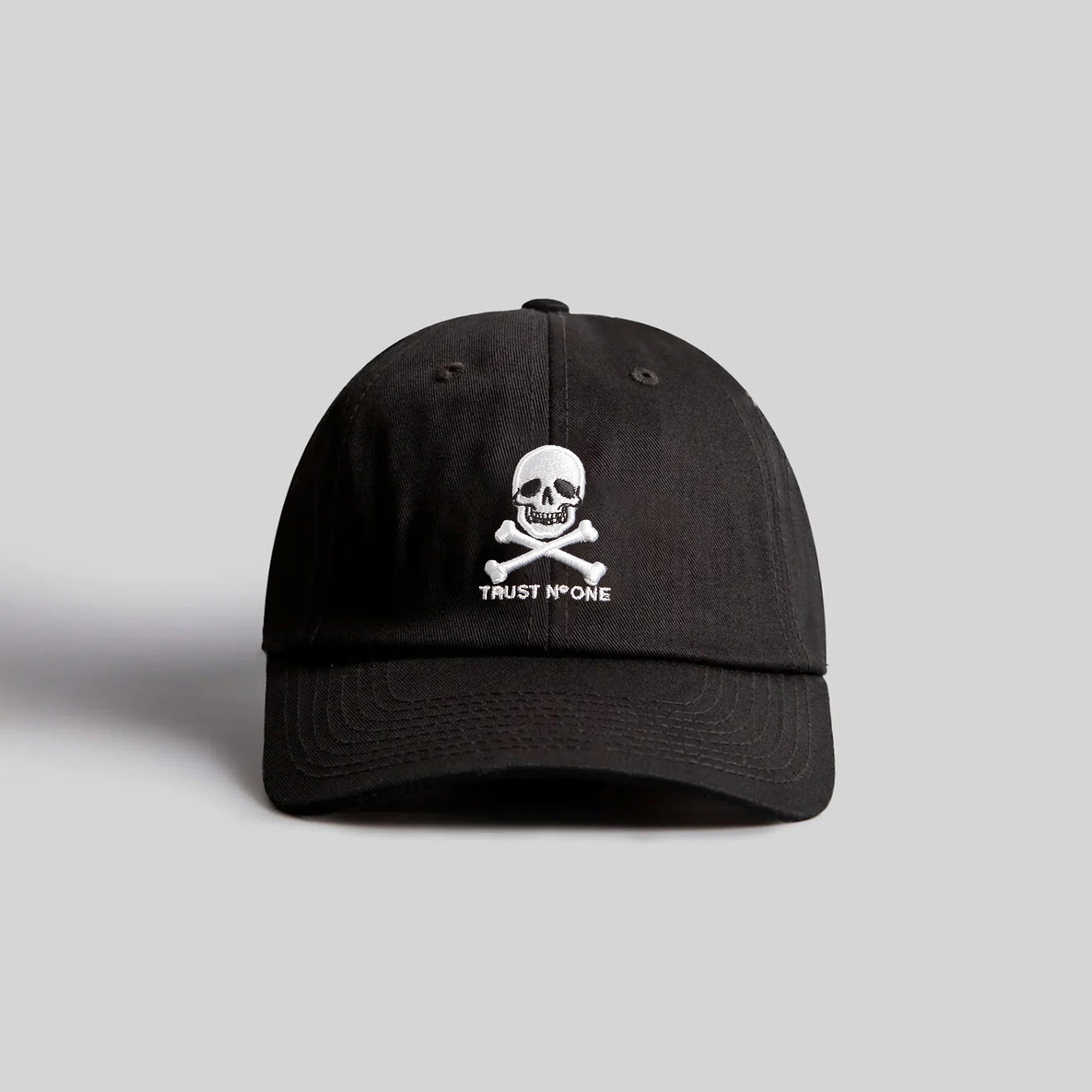 TRUST NO ONE BLACK RELAXED FIT HAT