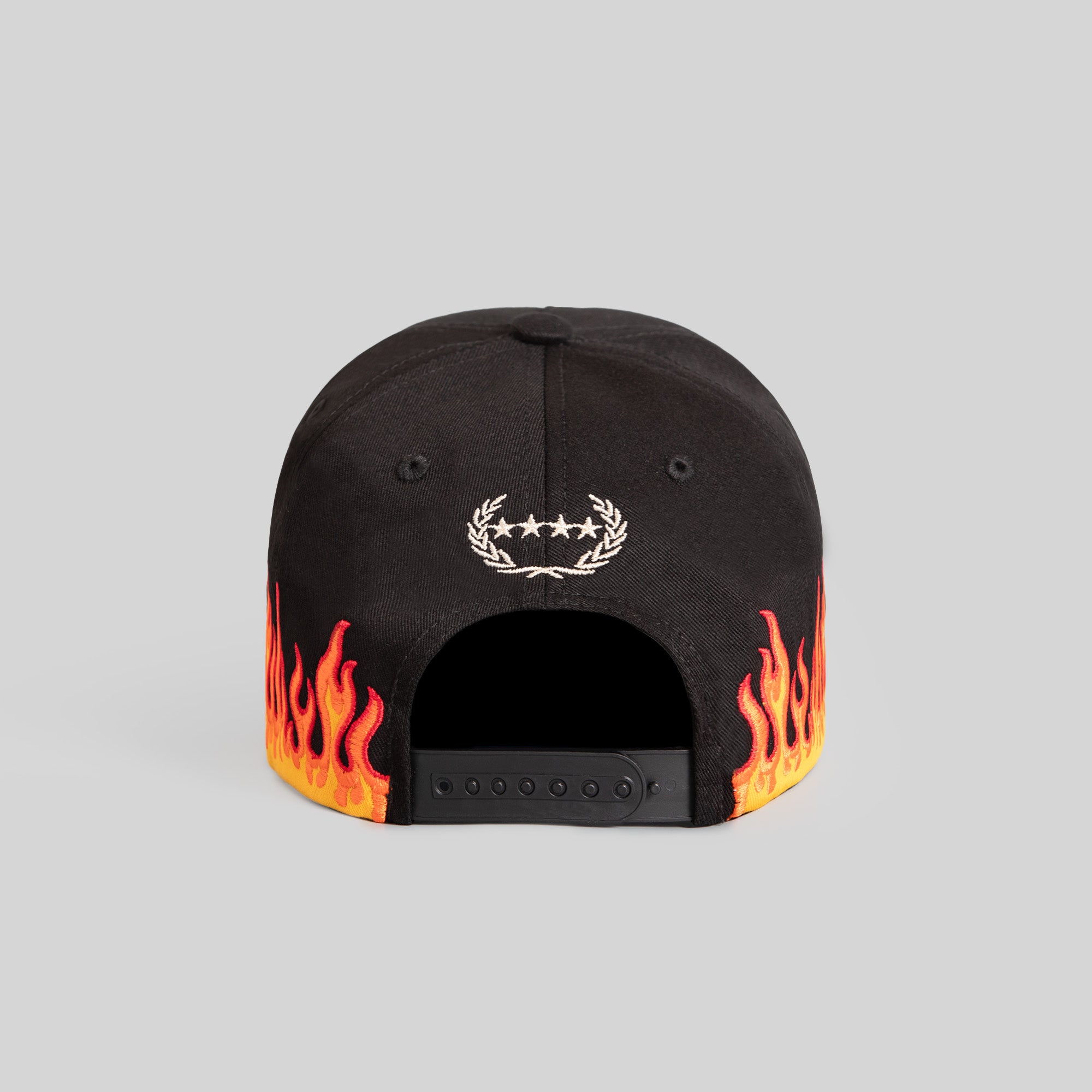 WE'RE ALL SCREWED FLAMES BLACK TWILL TRUCKER