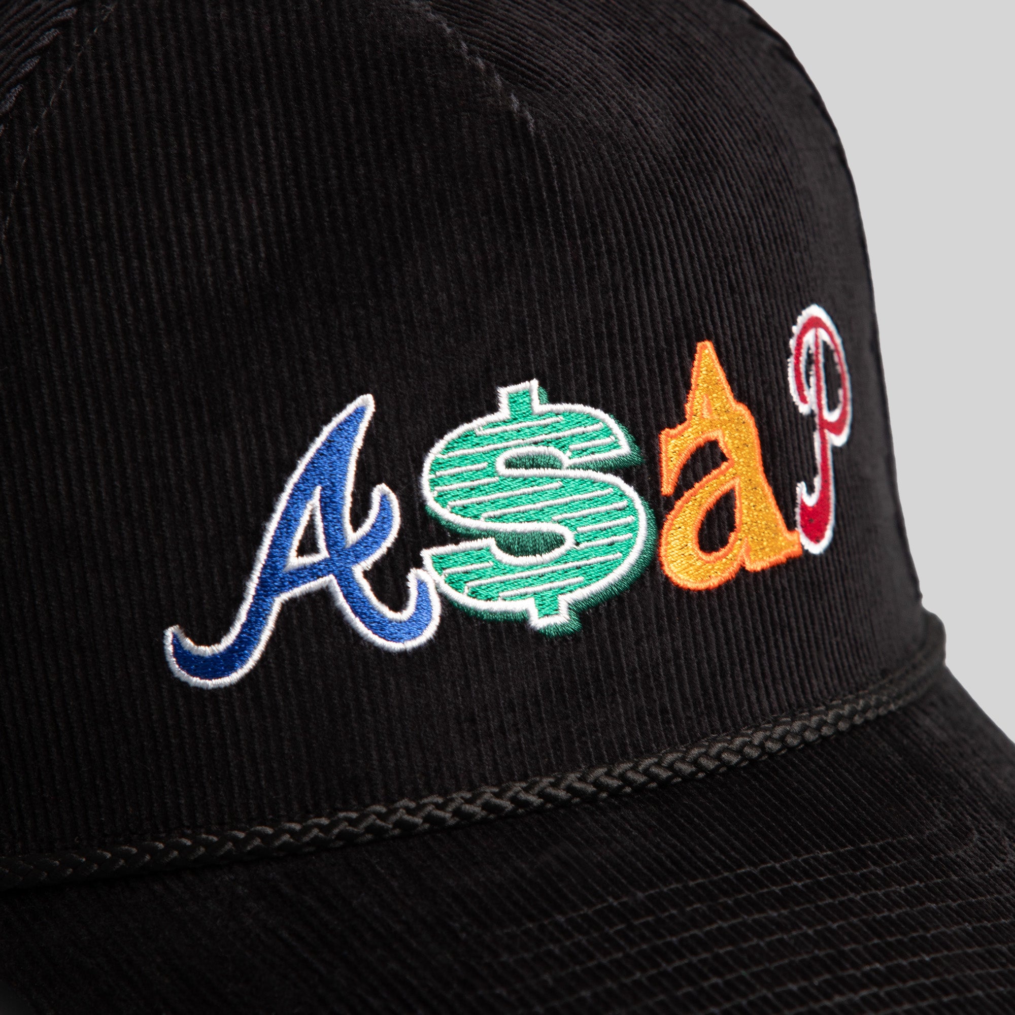 ASAP BLACK CORDUROY TRUCKER