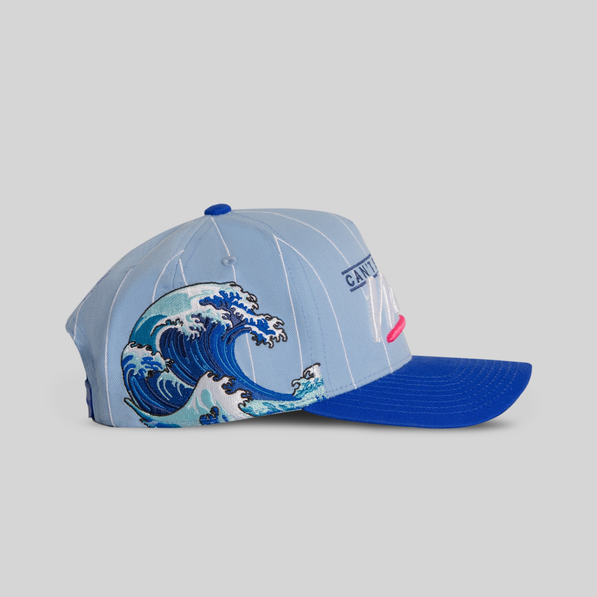 CAN'T STOP THE WAVE PINSTRIPE TWILL TRUCKER