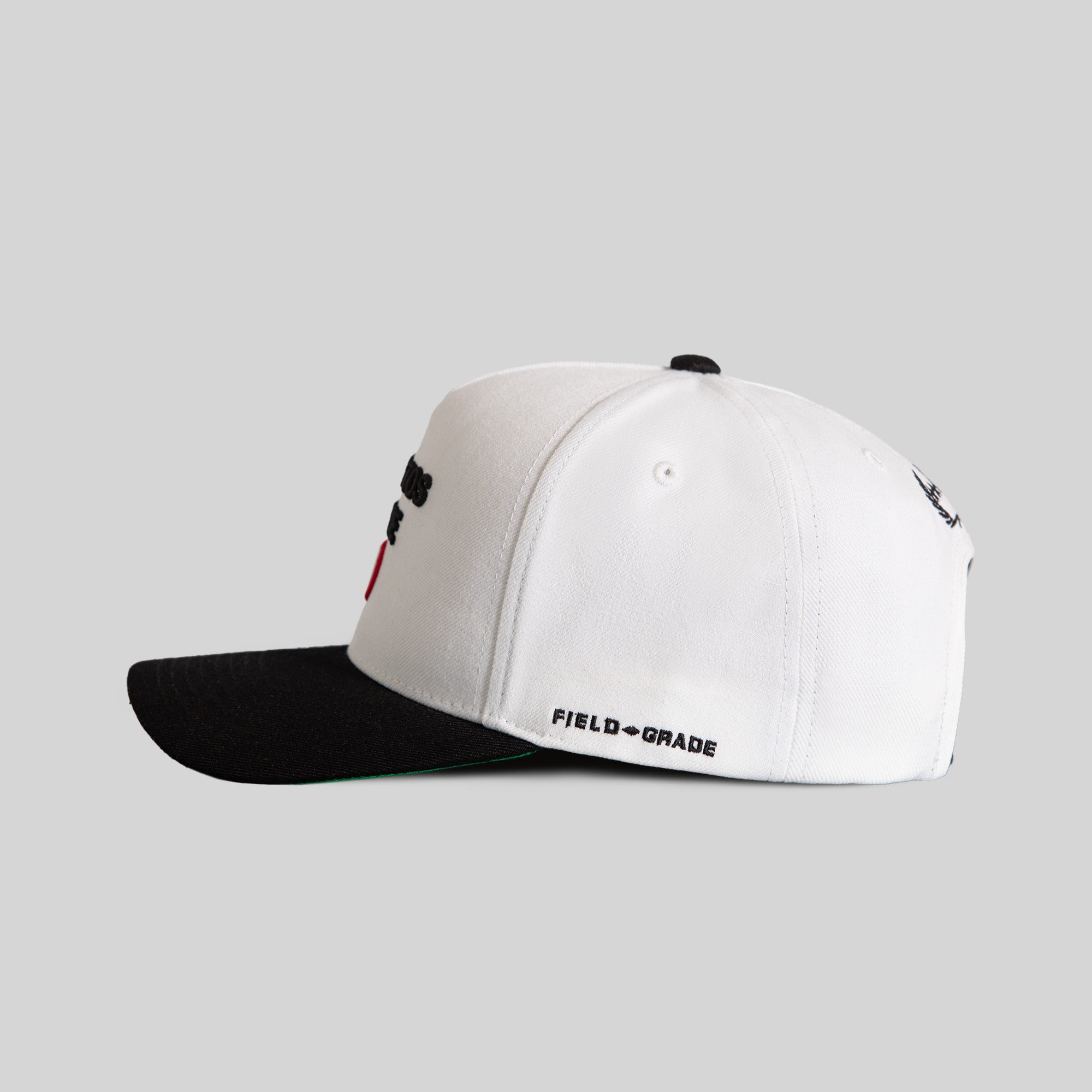 NO PHOTOS PLEASE WHITE BLACK TRUCKER