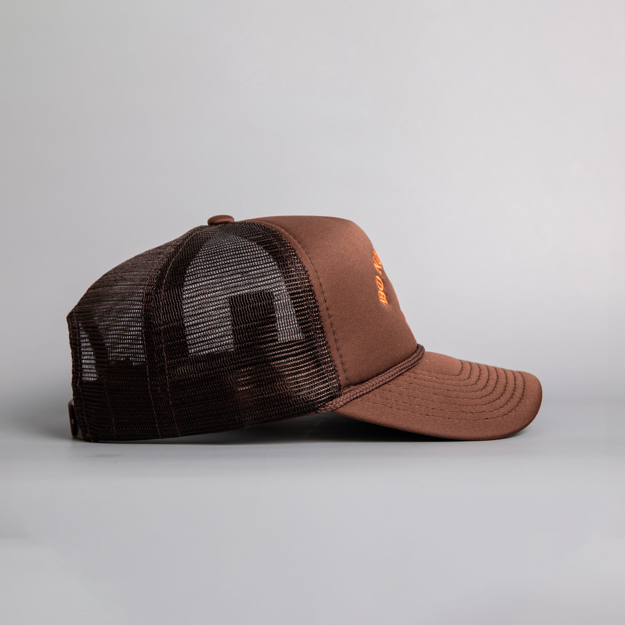 DO NOT DISTURB MOCHA TRUCKER HAT