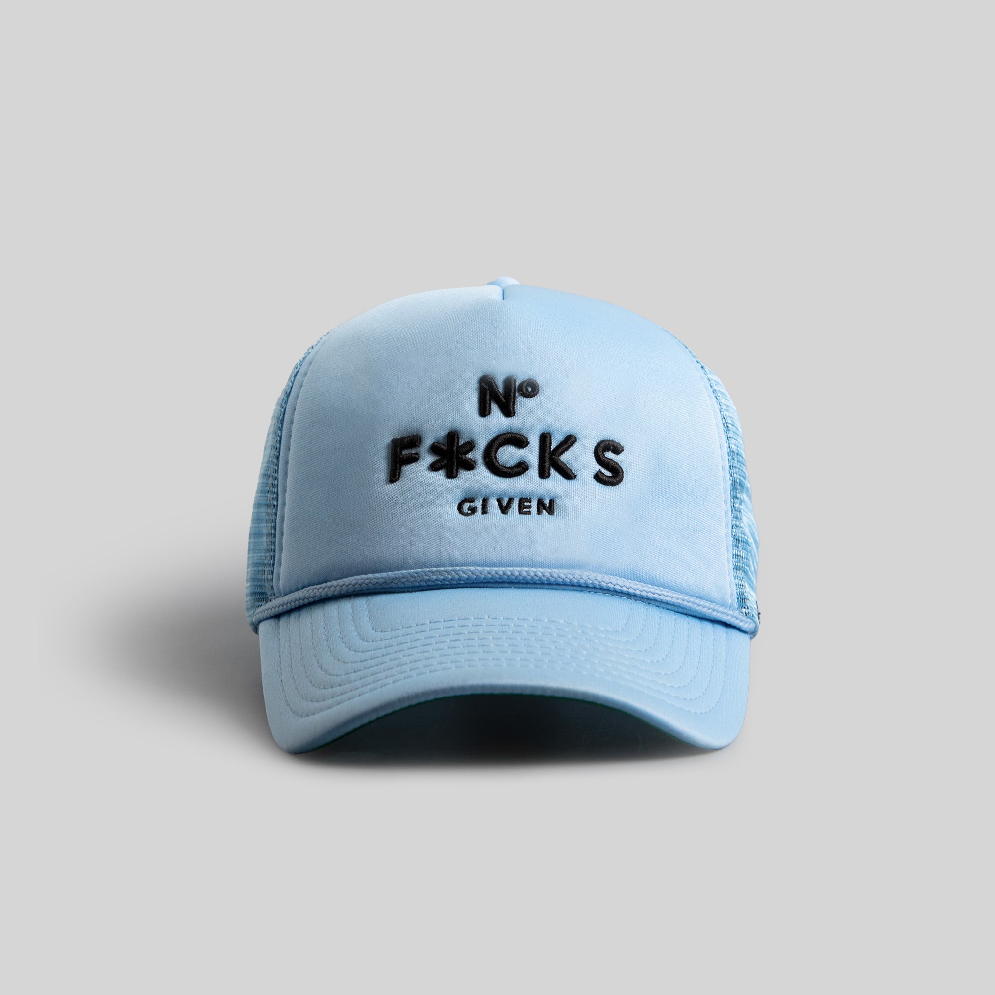 NO F*CKS GIVEN UNI BLUE TRUCKER HAT