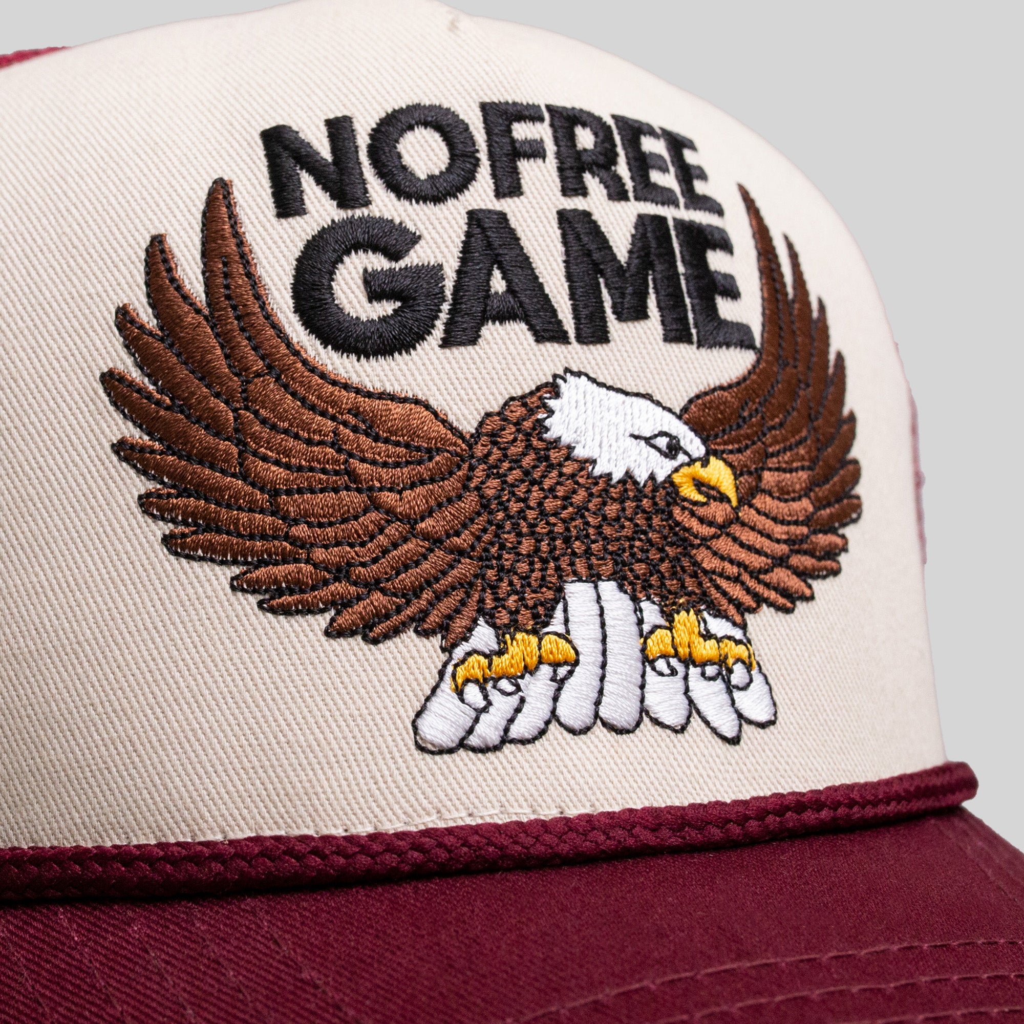 NO FREE GAME TWO TONE TRUCKER HAT