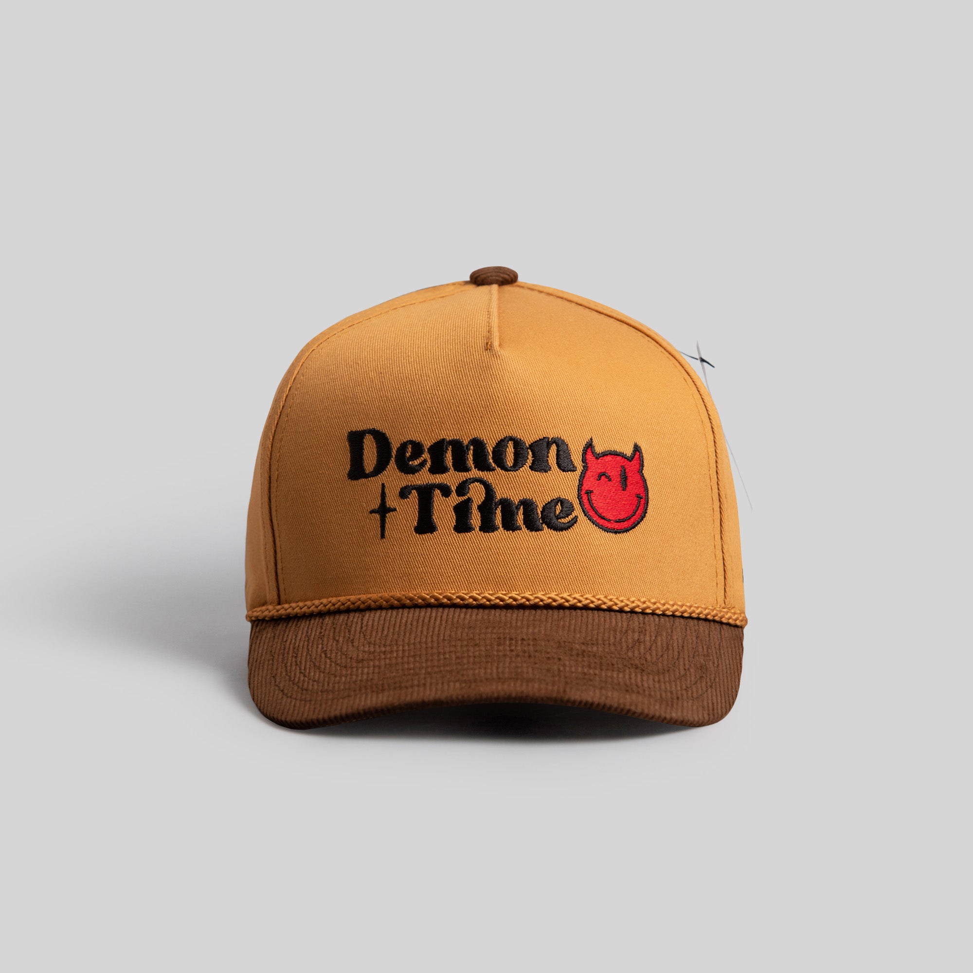 DEMON TIME WHEAT/MOCHA CORDUROY BRIM TRUCKER HAT