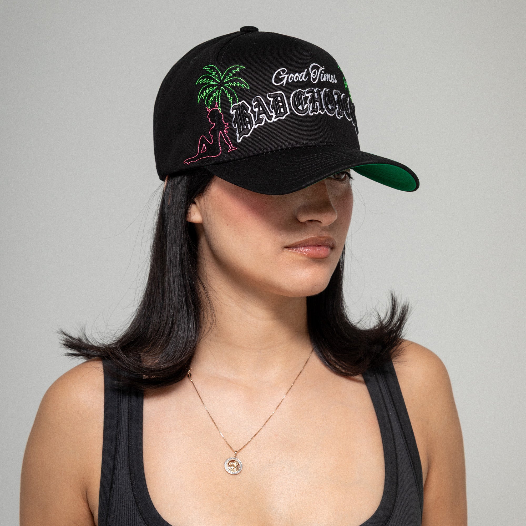 GOOD TIMES BLACK TWILL TRUCKER