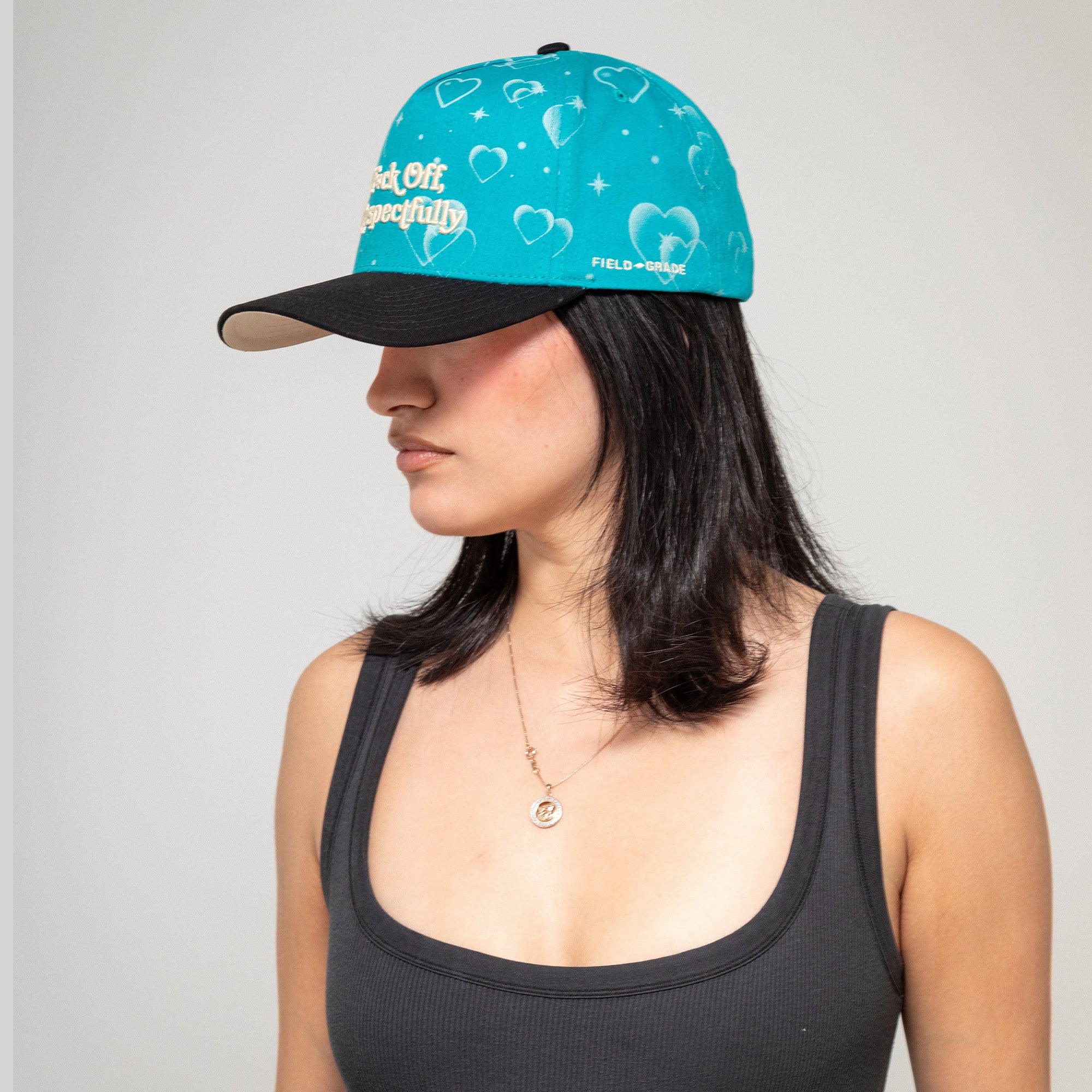 RESPECTFULLY MAJESTIC HEARTS TWILL TRUCKER