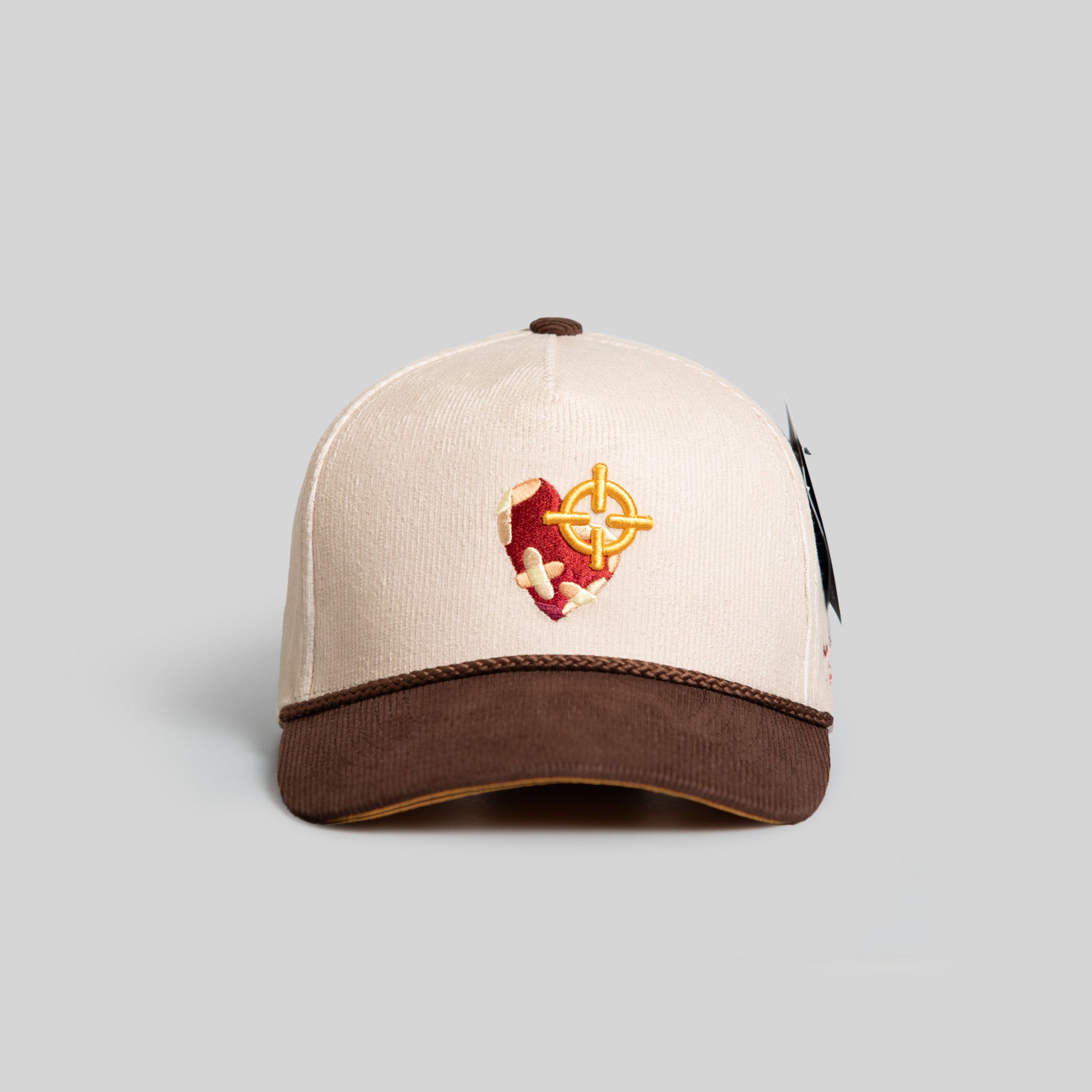 FIELD GRADE X KURVE STUDIO NY IS HEALING STONE/MOCHA TRUCKER HAT