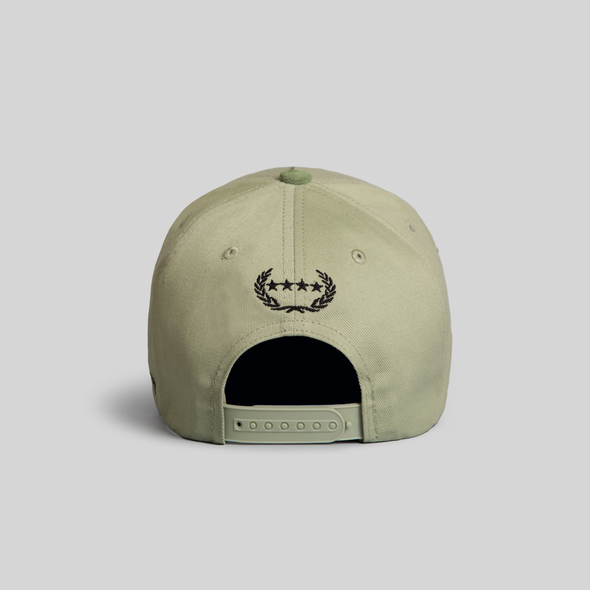 ROYALTY SAGE TWILL/SUEDE TRUCKER HAT