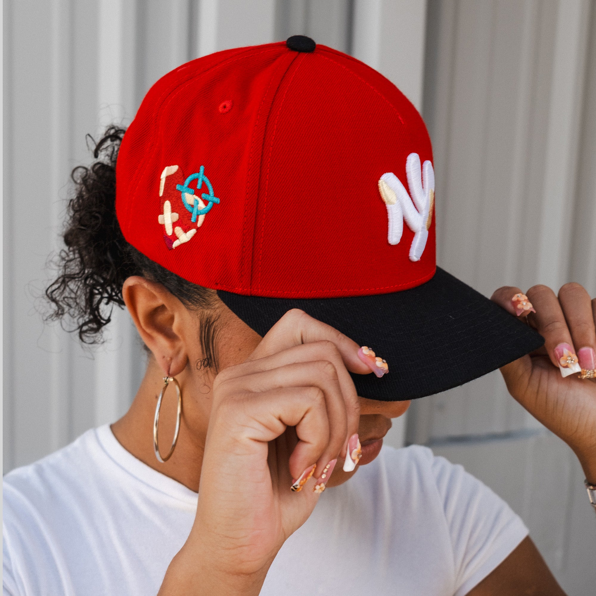 FIELD GRADE X KURVE STUDIO NY IS HEALING RED BLACK WOOL TRUCKER