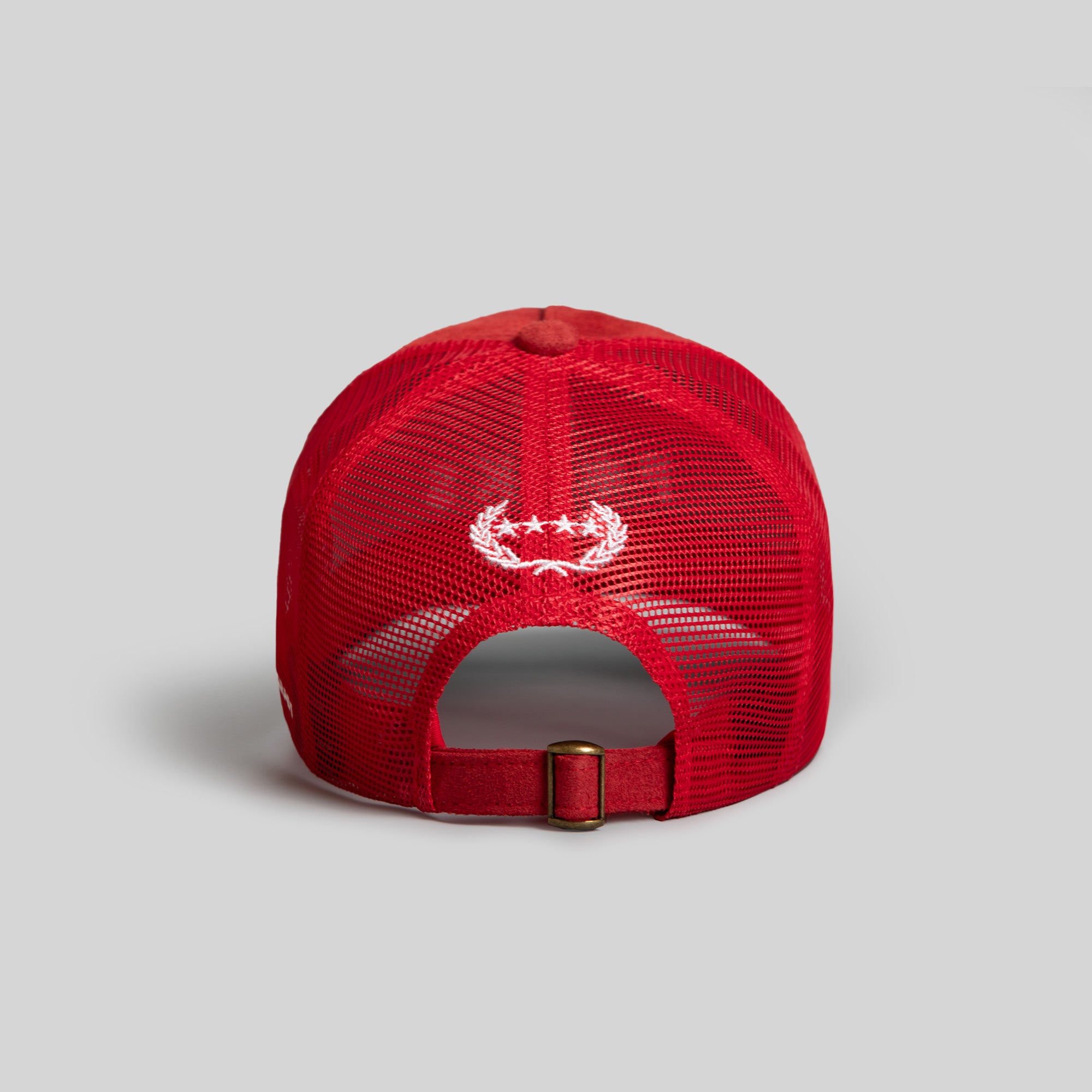 NO F*CKS GIVEN CARMINE SUEDE TRUCKER HAT