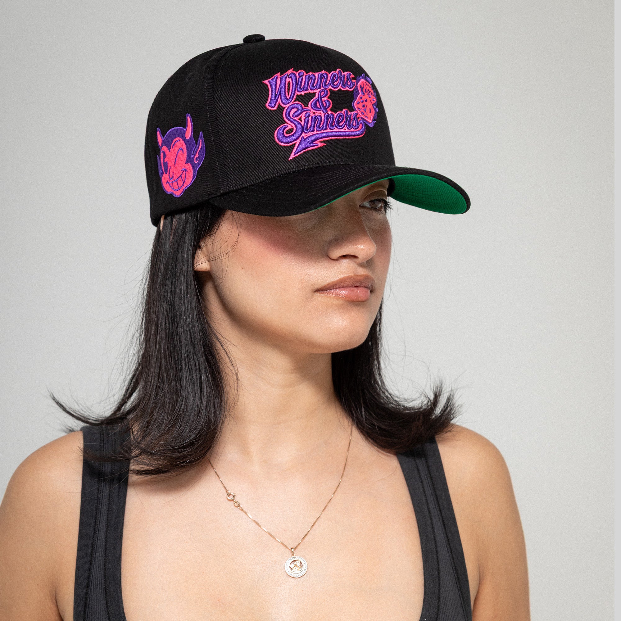 WINNERS AND SINNERS BLACK TWILL TRUCKER