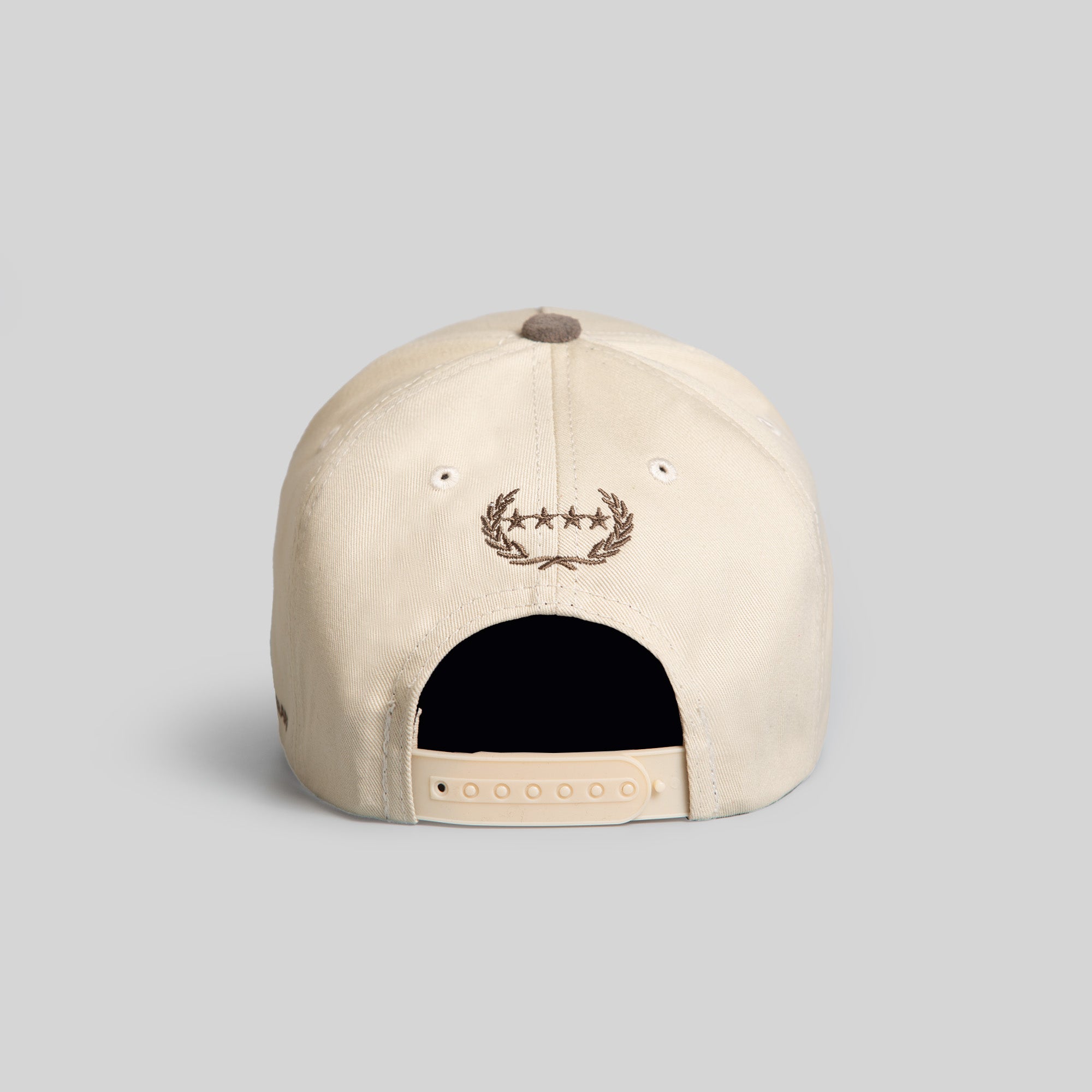 NO F*CKS GIVEN SAND GREY TWILL/SUEDE TRUCKER HAT