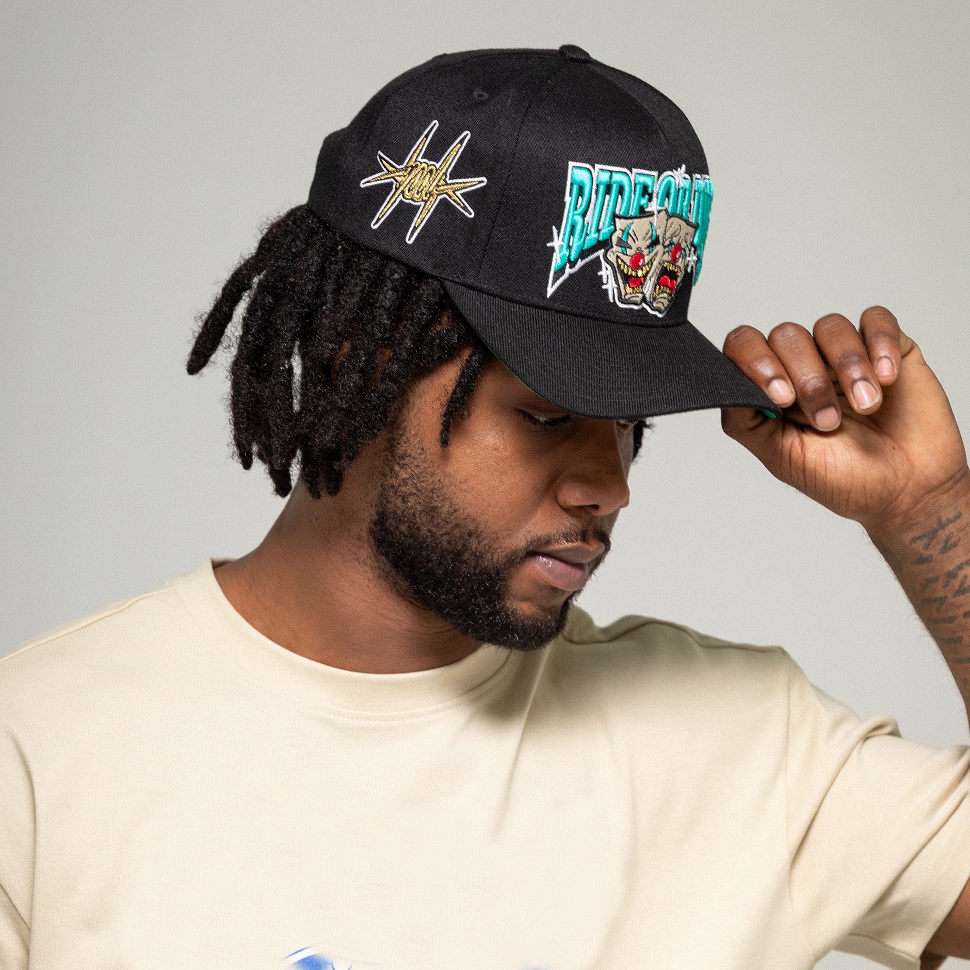 RIDE OR DIE BLACK WOOL TRUCKER