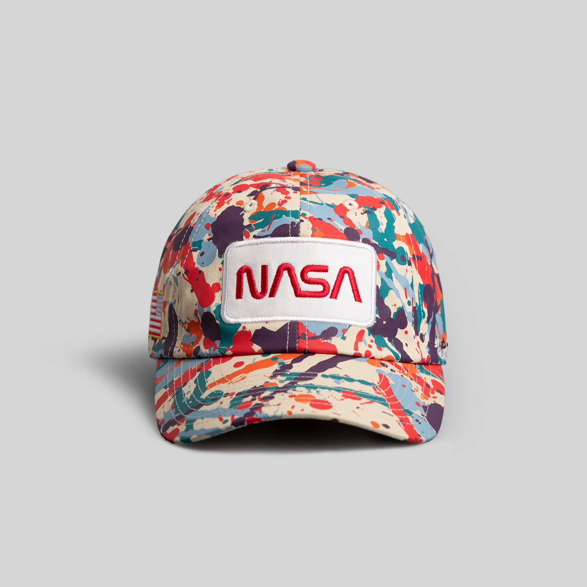 SKYLAB NASA NEON SPLATTER SAND RELAXED FIT HAT