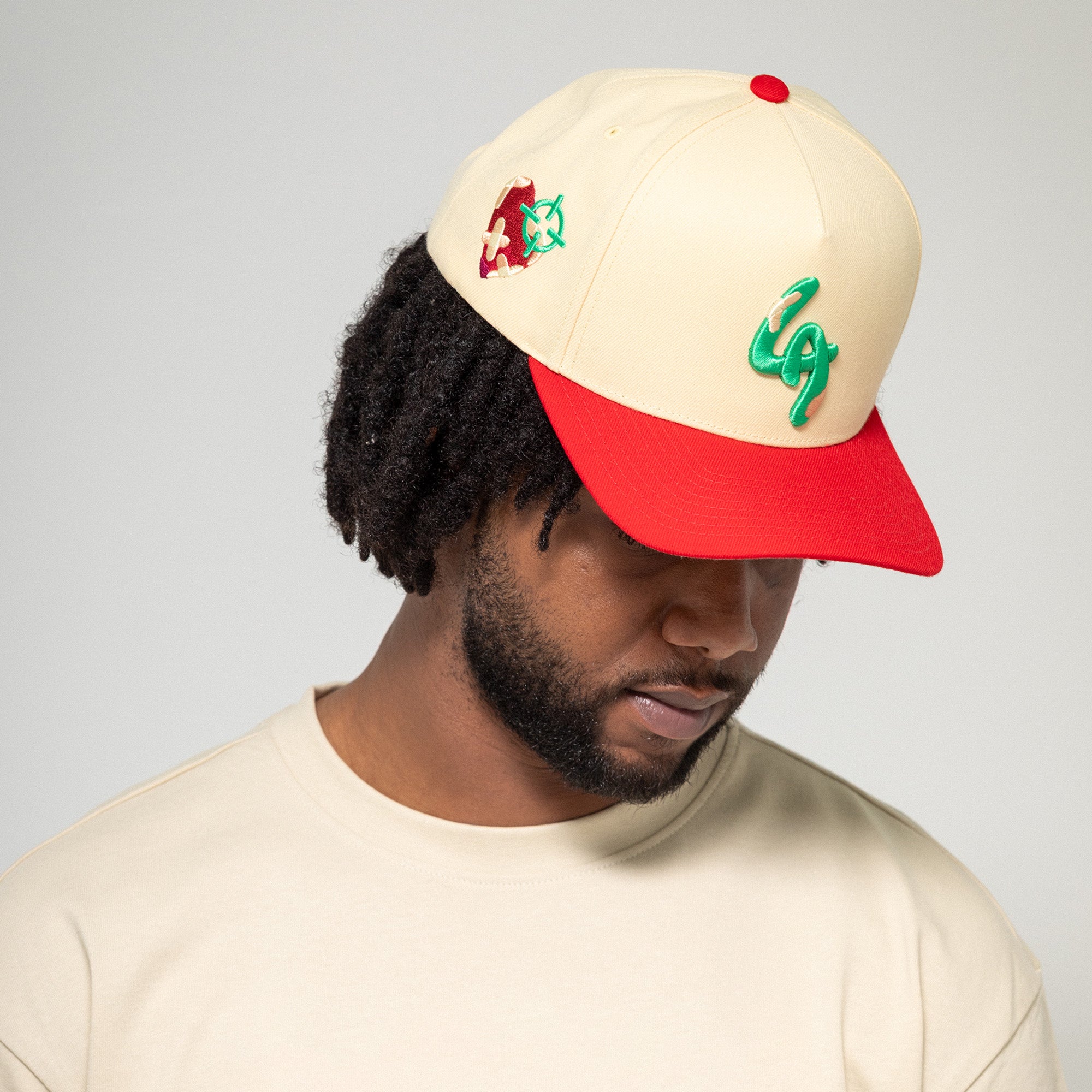 FIELD GRADE X KURVE STUDIO LA IS HEALING SAND RED WOOL TRUCKER