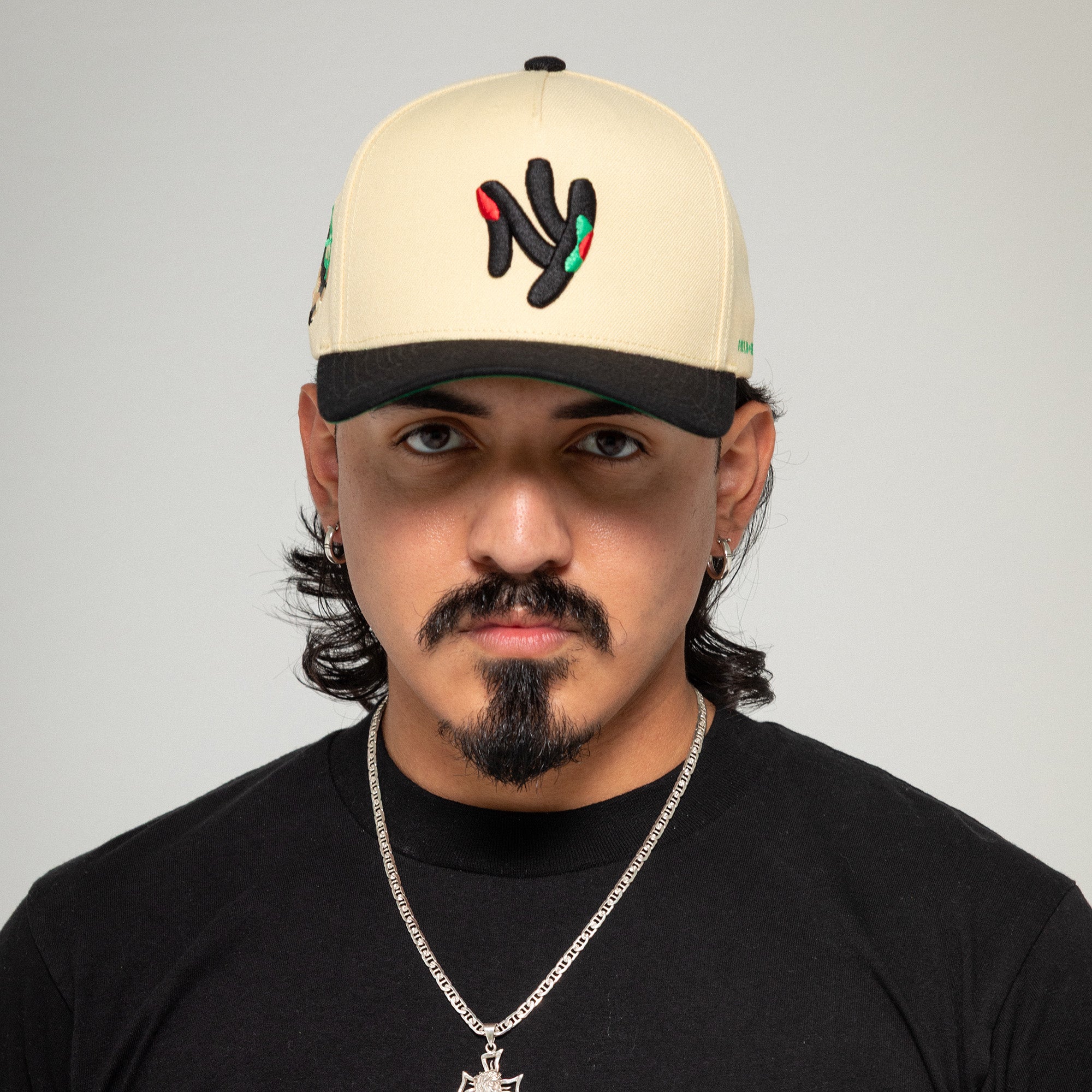 FIELD GRADE X KURVE STUDIO NY IS HEALING SAND BLACK WOOL TRUCKER