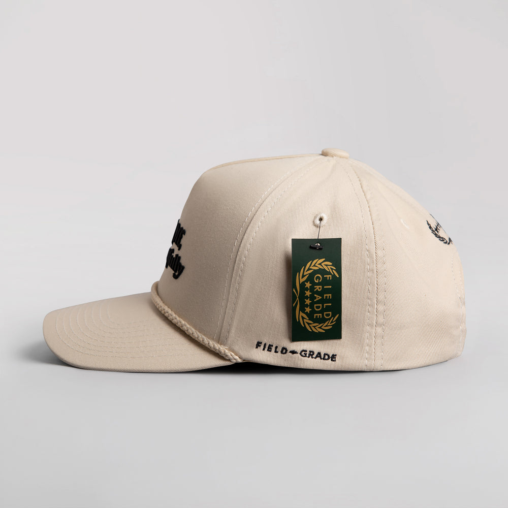 RESPECTFULLY SAND TWILL TRUCKER HAT