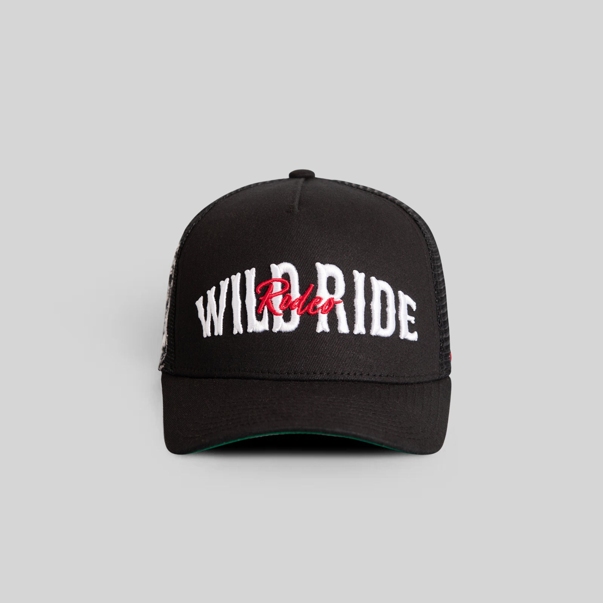 WILD RIDE BLACK TWILL MESH TRUCKER