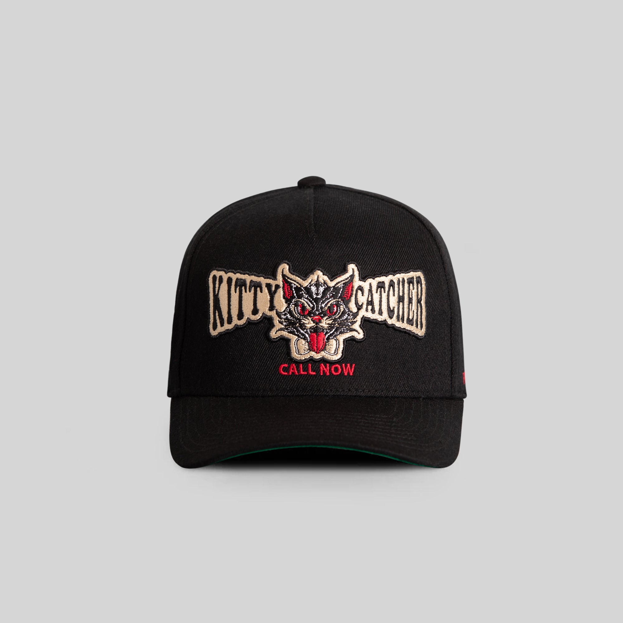KITTY CATCHER BLACK WOOL TRUCKER
