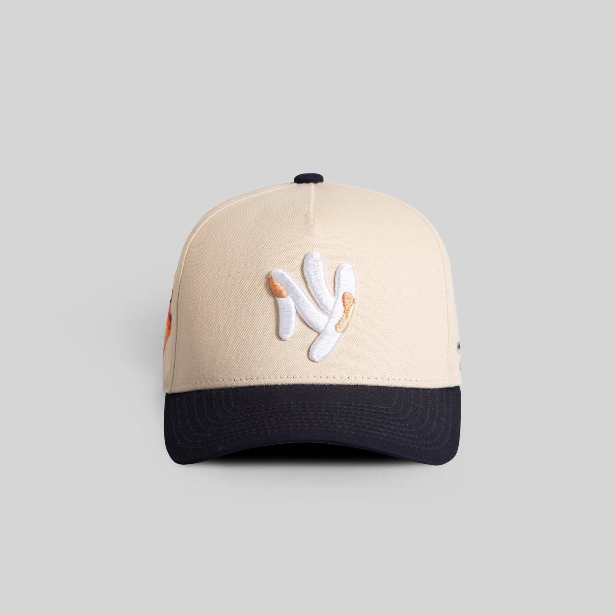 FIELD GRADE X KURVE STUDIO NY IS HEALING SAND NAVY TWILL TRUCKER