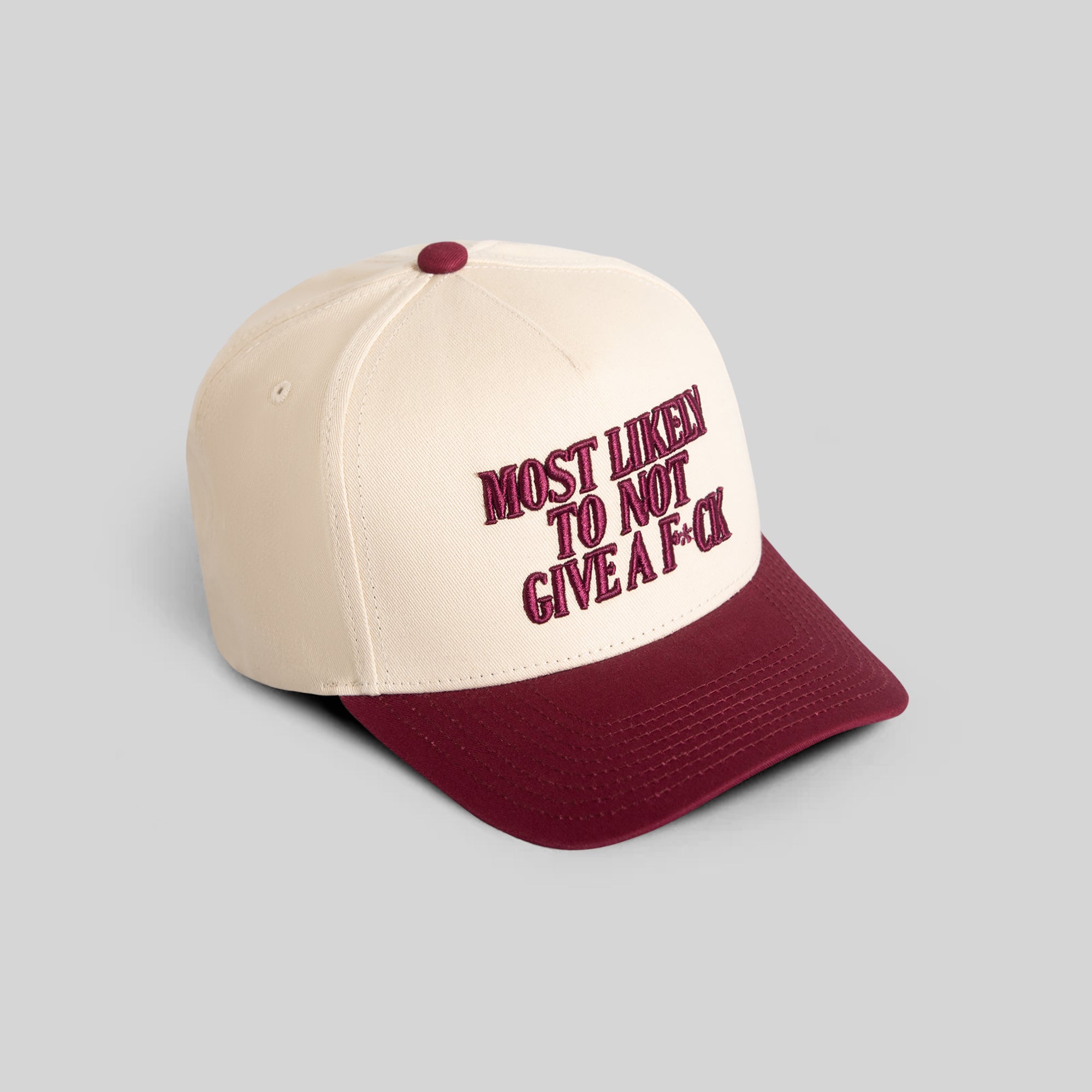 MOST LIKELY SAND BORDEAUX TWILL TRUCKER