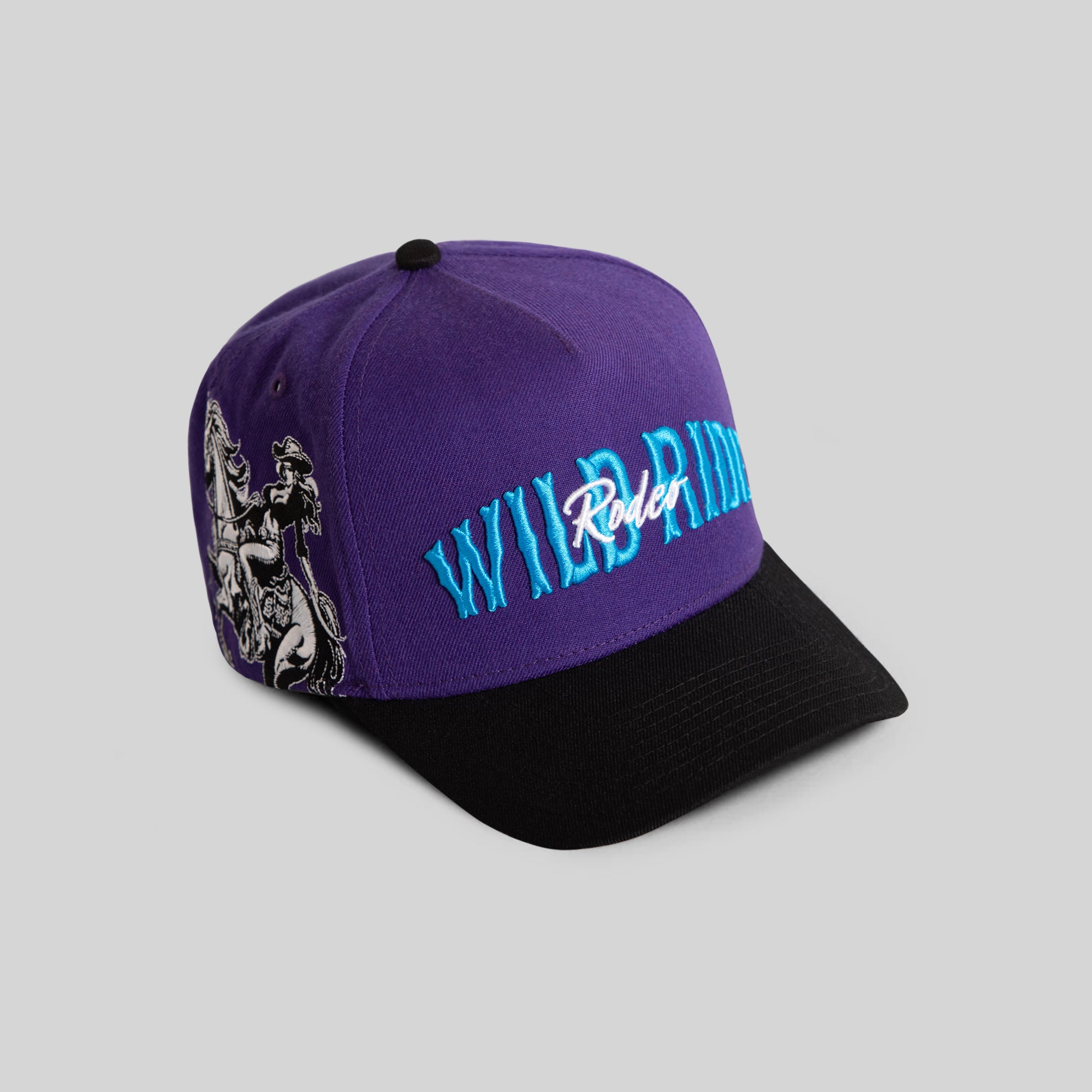 WILD RIDE PURPLE BLACK TRUCKER