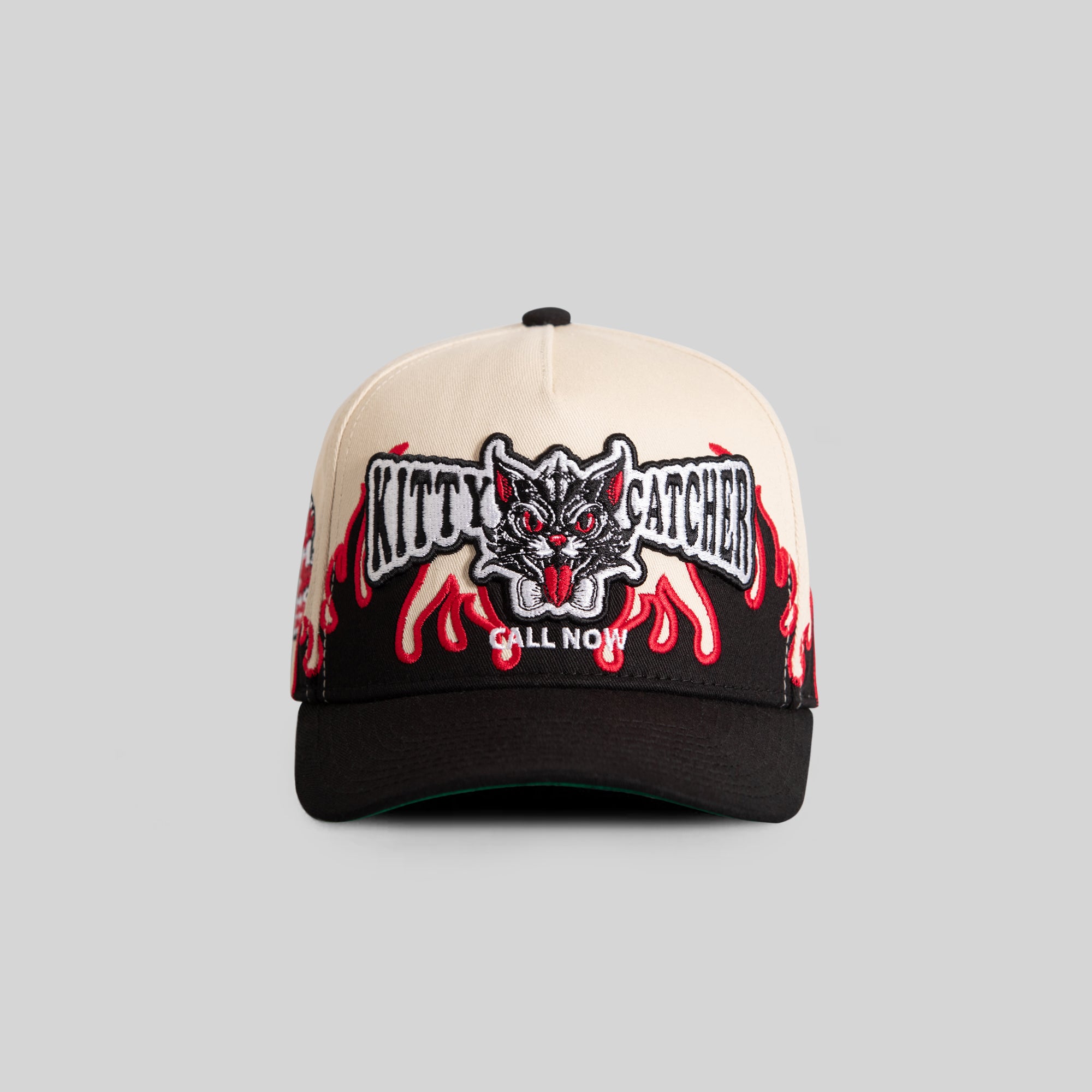 KITTY CATCHER FLAMETOOTH SAND BLACK TWILL TRUCKER