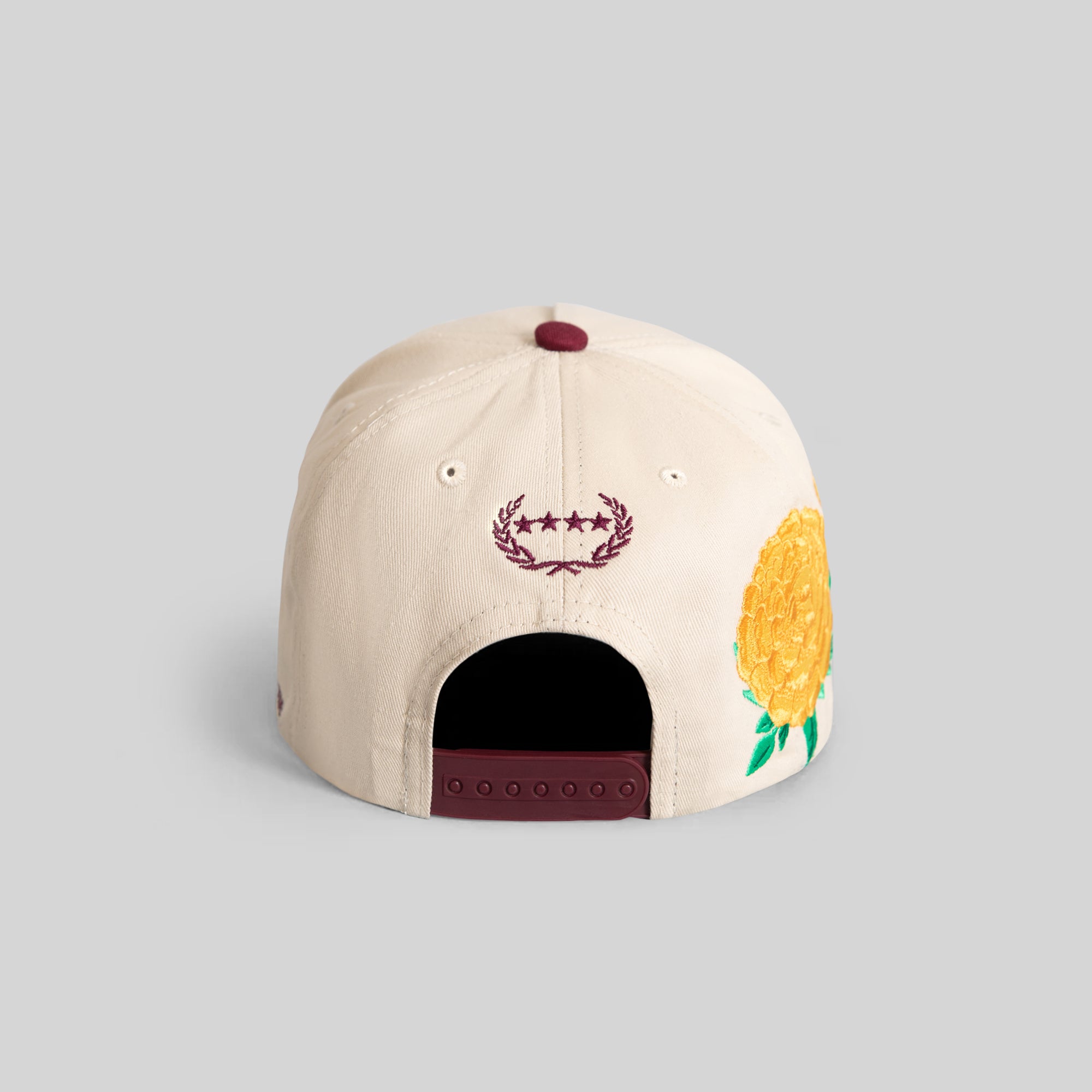 HENNYTHING GOES MARIGOLD SAND BORDEAUX TWILL TRUCKER