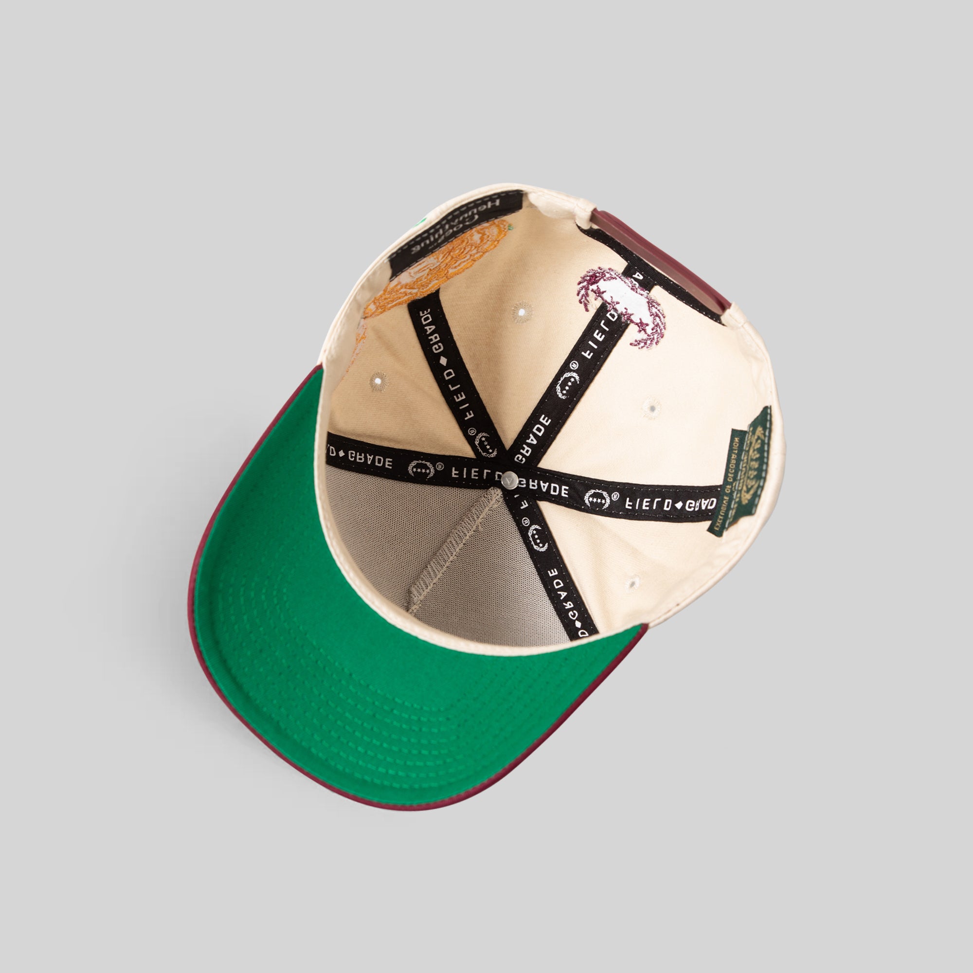 HENNYTHING GOES MARIGOLD SAND BORDEAUX TWILL TRUCKER