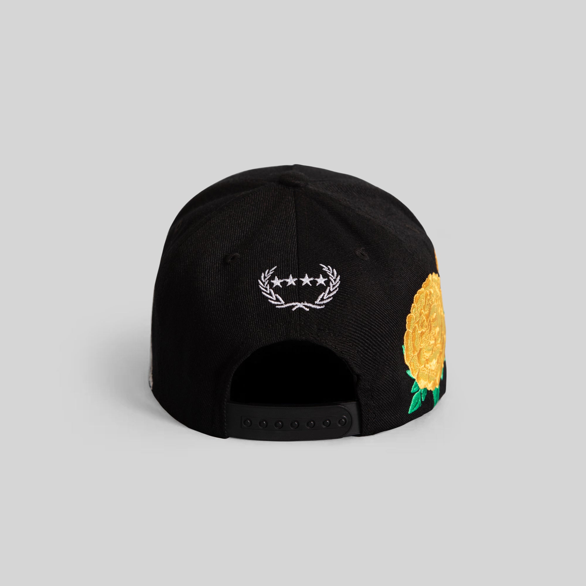 RESPECTFULLY MARIGOLD BLACK WOOL TRUCKER