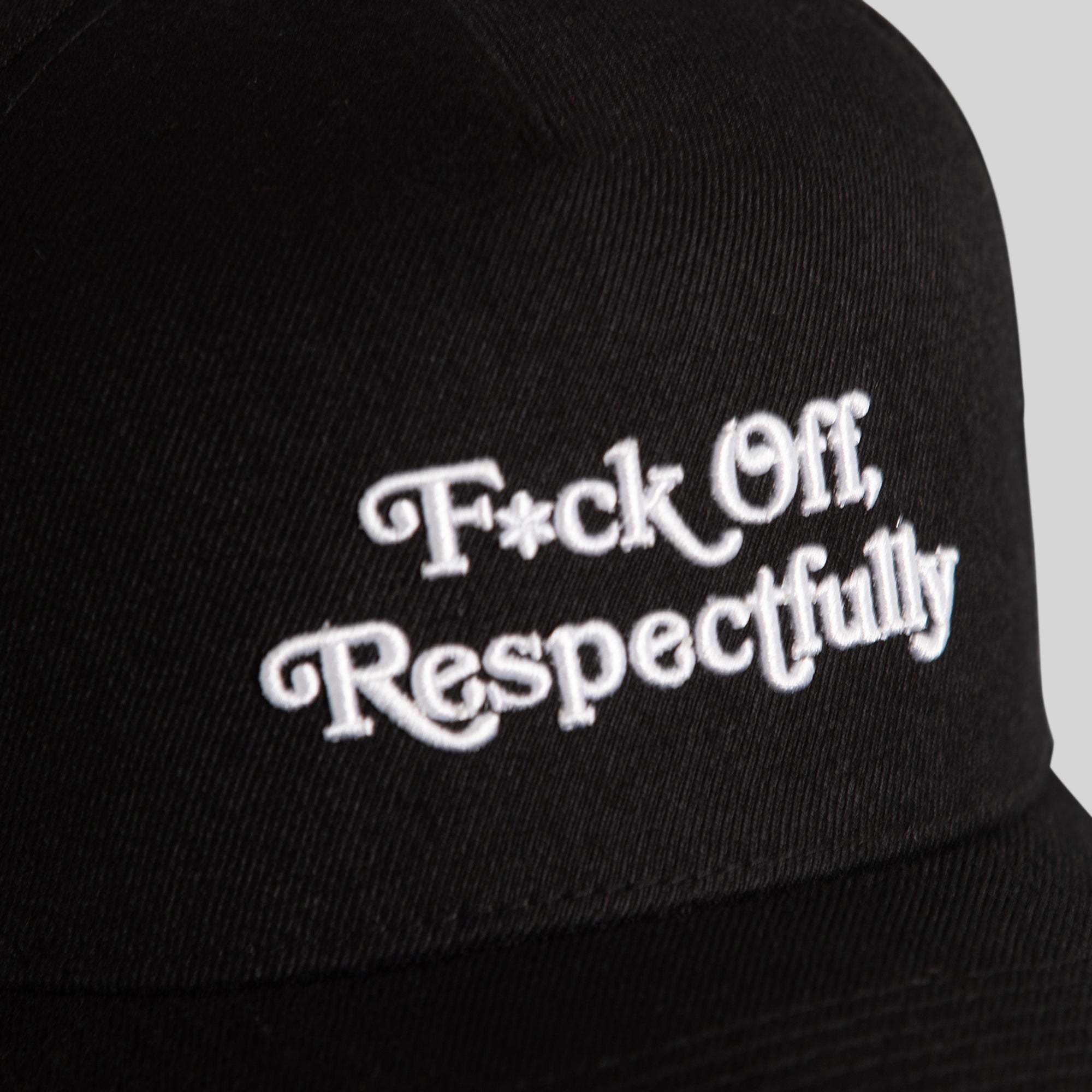 RESPECTFULLY MARIGOLD BLACK WOOL TRUCKER