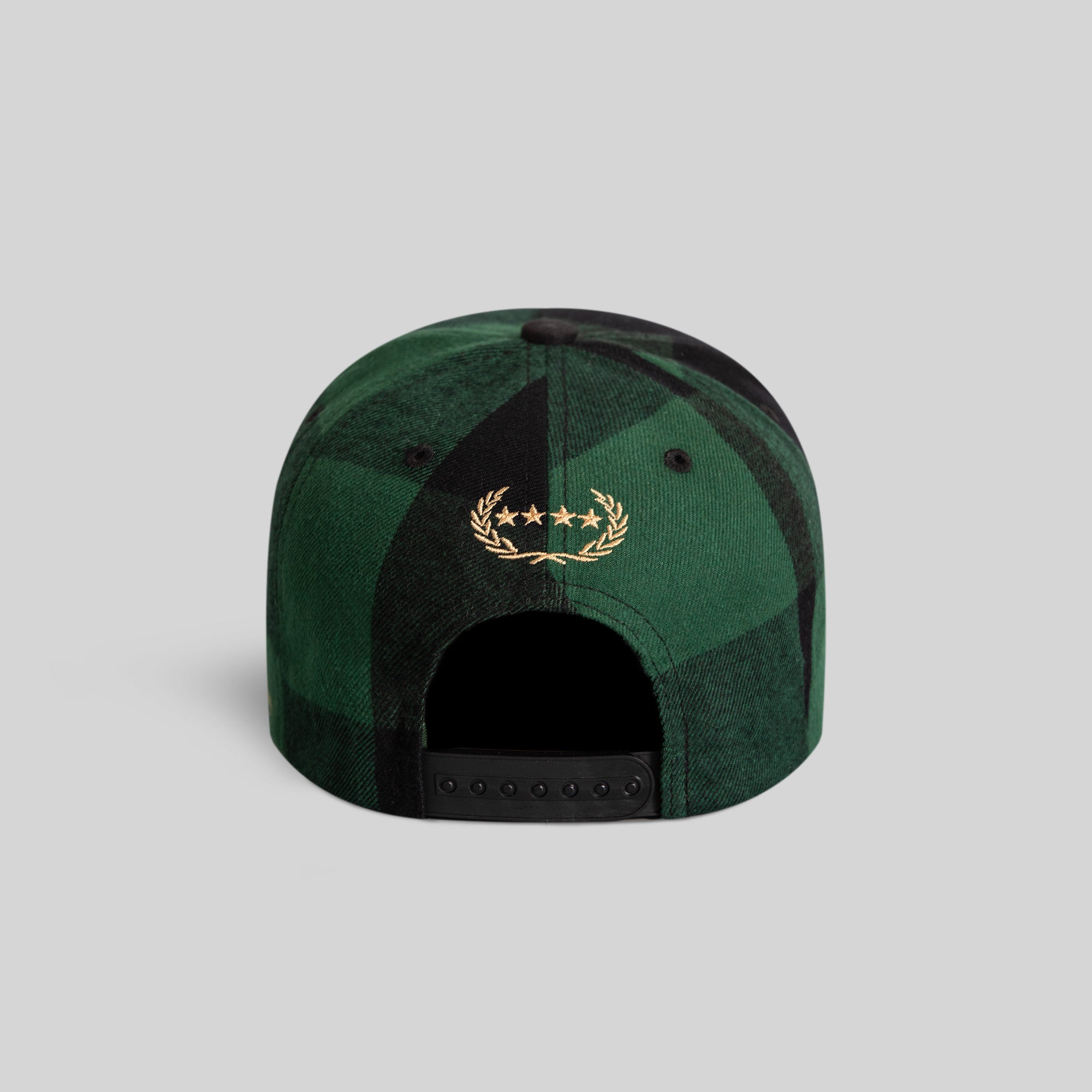 HENNYTHING GOES EMERALD BLACK BUFFALO PLAID TRUCKER