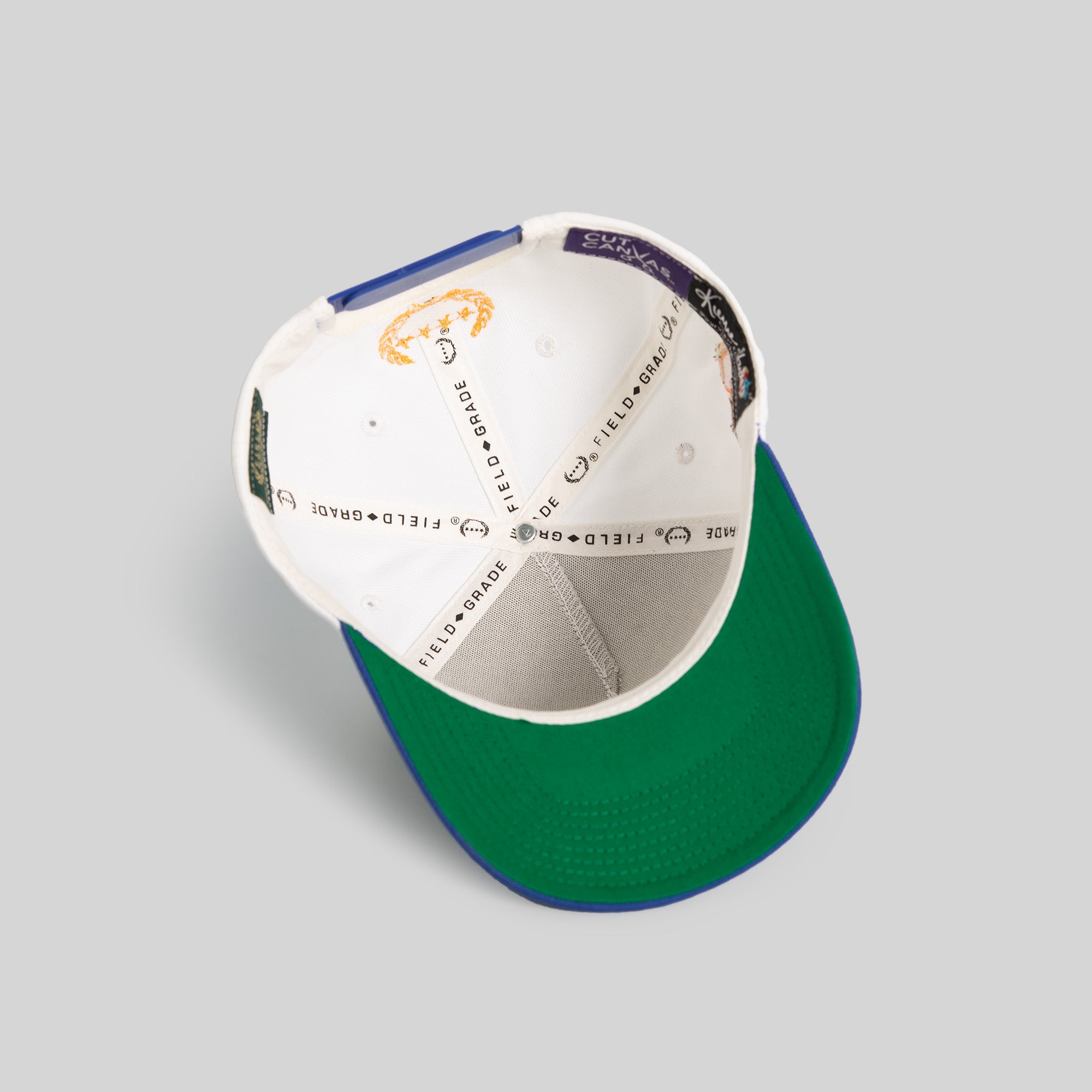 FIELD GRADE X KURVE STUDIO NY IS HEALING OFF WHITE ROYAL WOOL TRUCKER