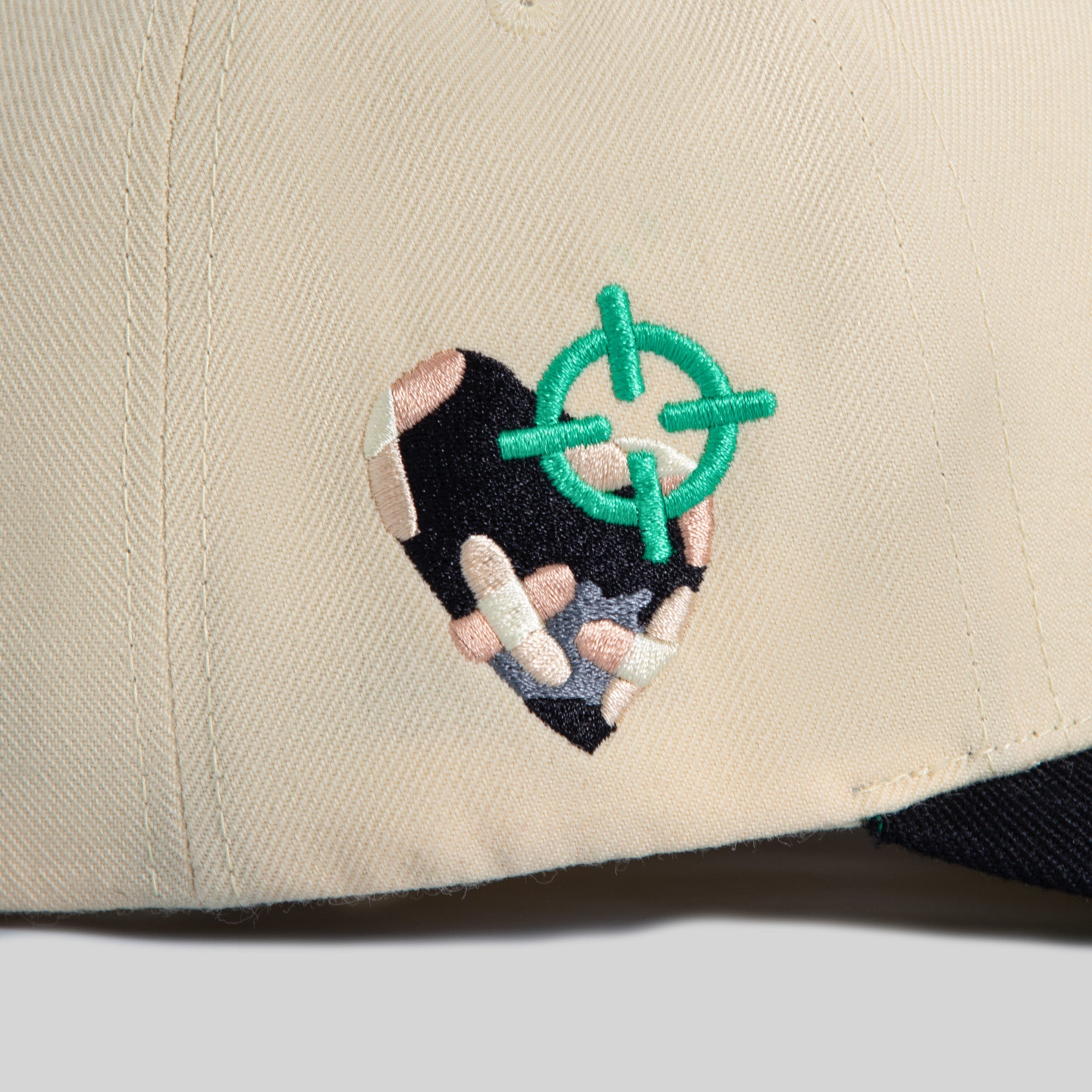 FIELD GRADE X KURVE STUDIO NY IS HEALING SAND BLACK WOOL TRUCKER