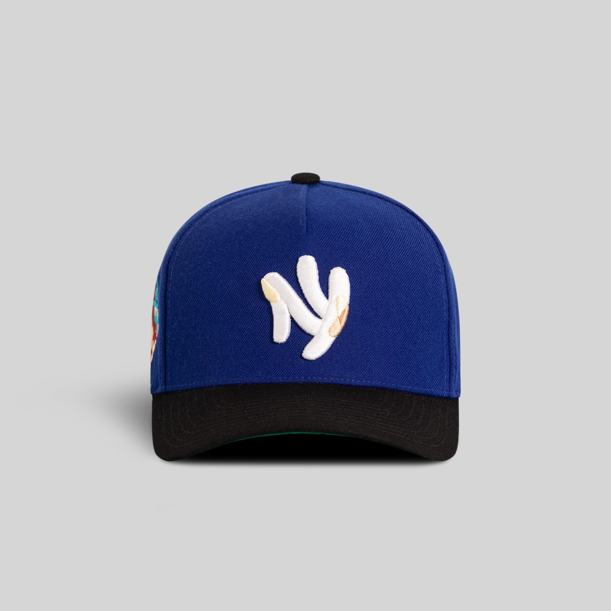 FIELD GRADE X KURVE STUDIO NY IS HEALING ROYAL BLACK WOOL TRUCKER