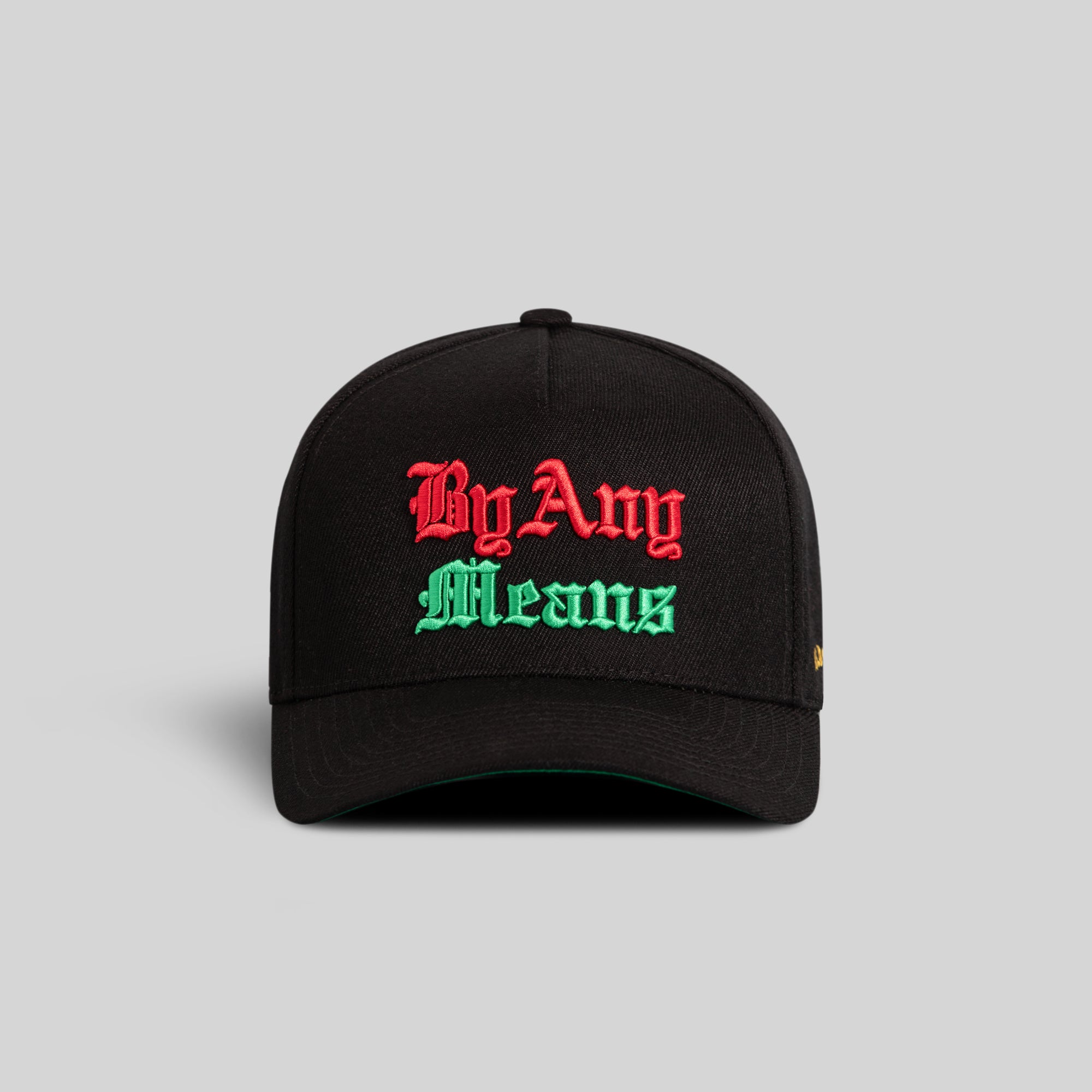 BY ANY MEANS BLACK WOOL TRUCKER