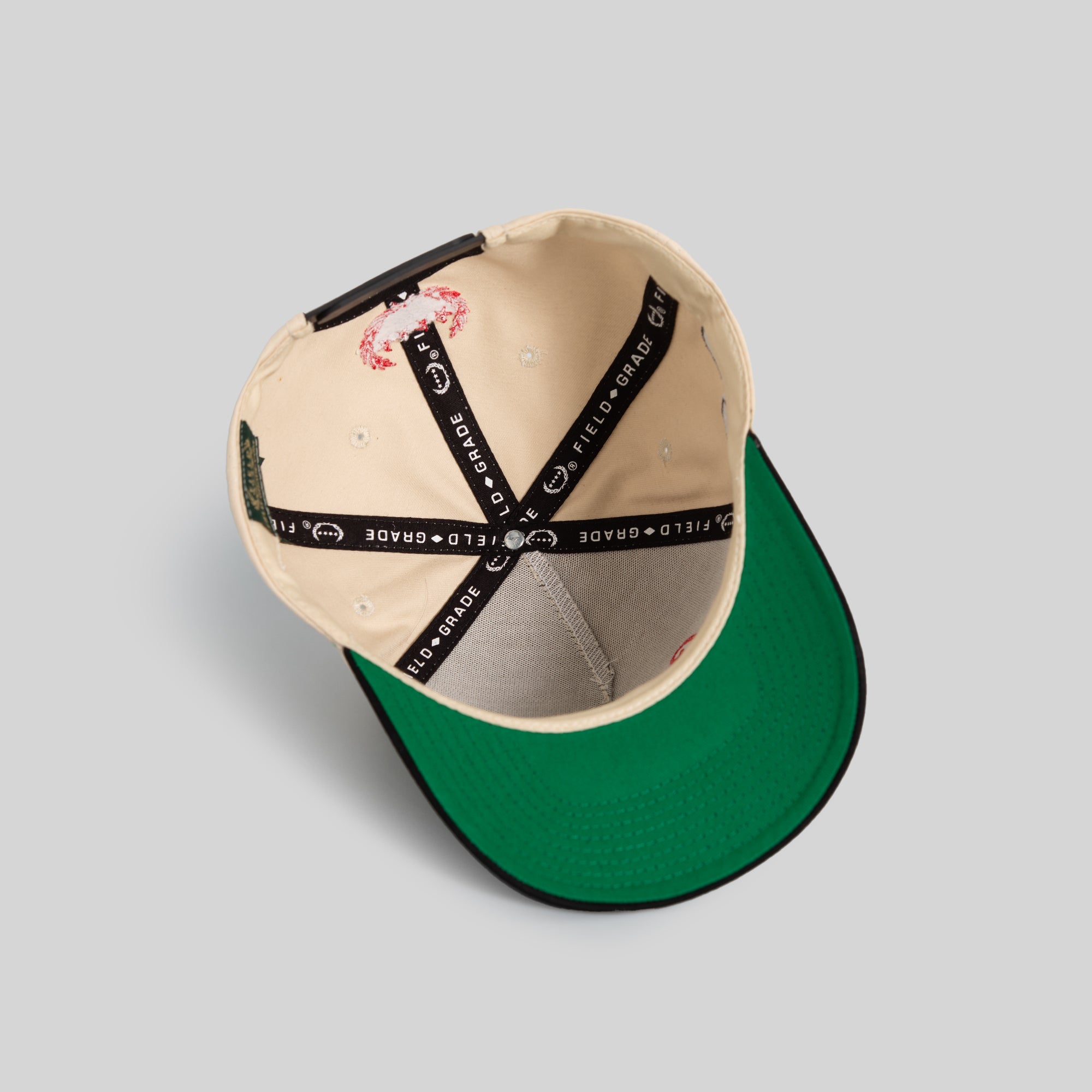 LEAVE YOUR FEELINGS SAND BLACK TWILL TRUCKER
