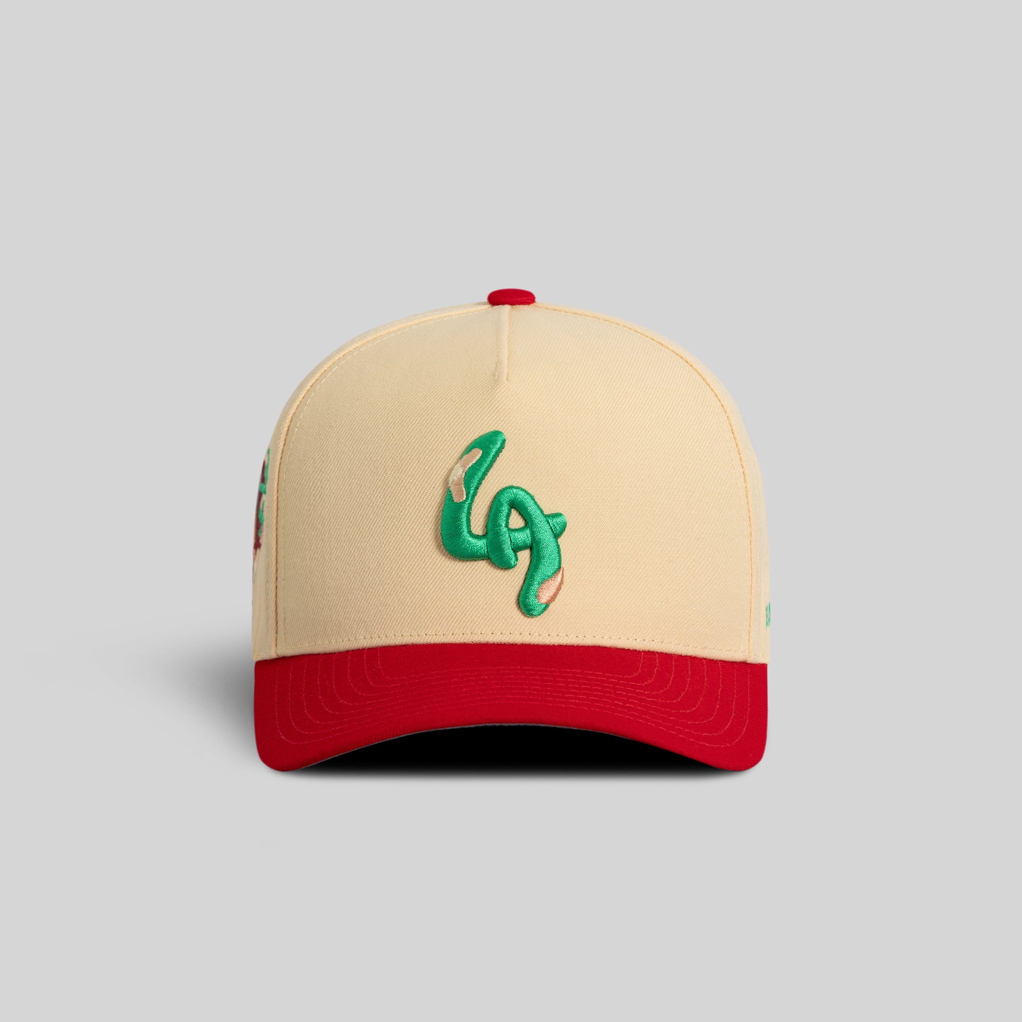FIELD GRADE X KURVE STUDIO LA IS HEALING SAND RED WOOL TRUCKER