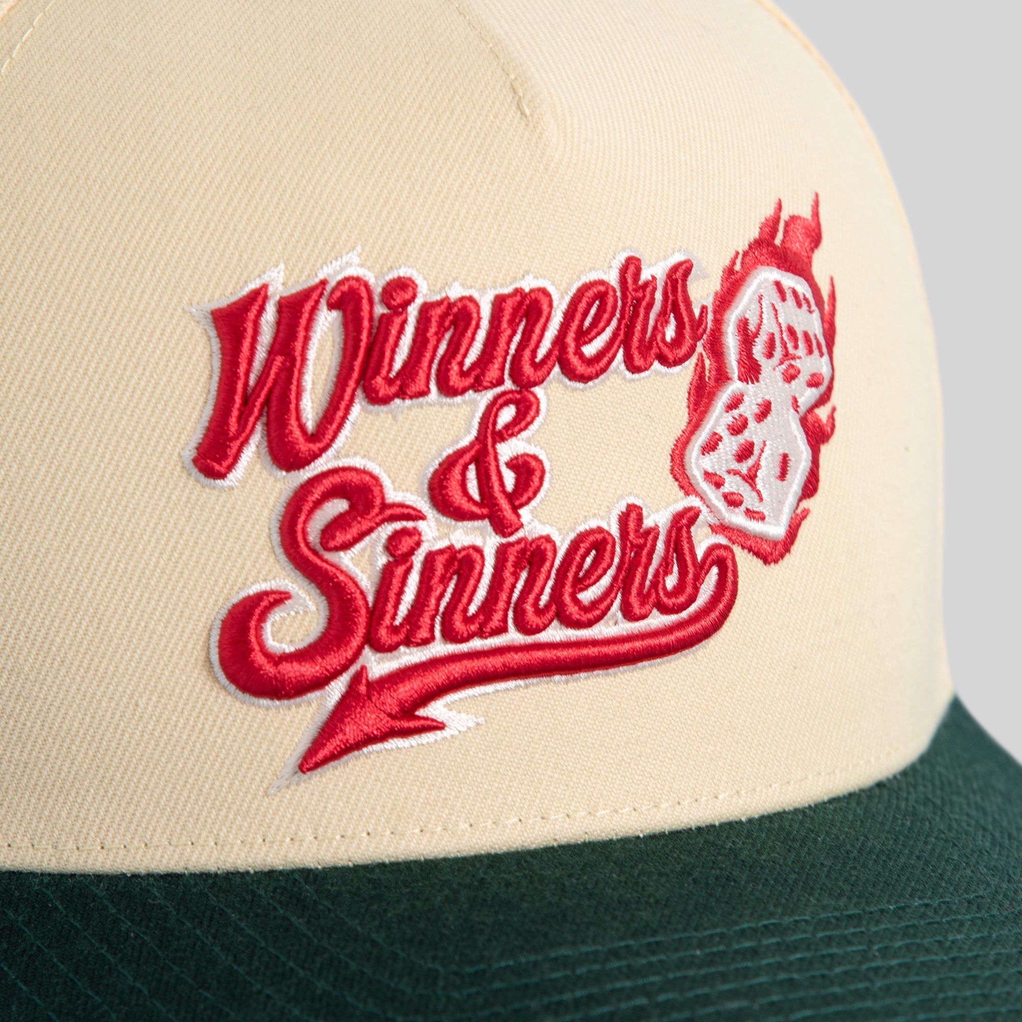 WINNERS AND SINNERS SAND EMERALD WOOL TRUCKER