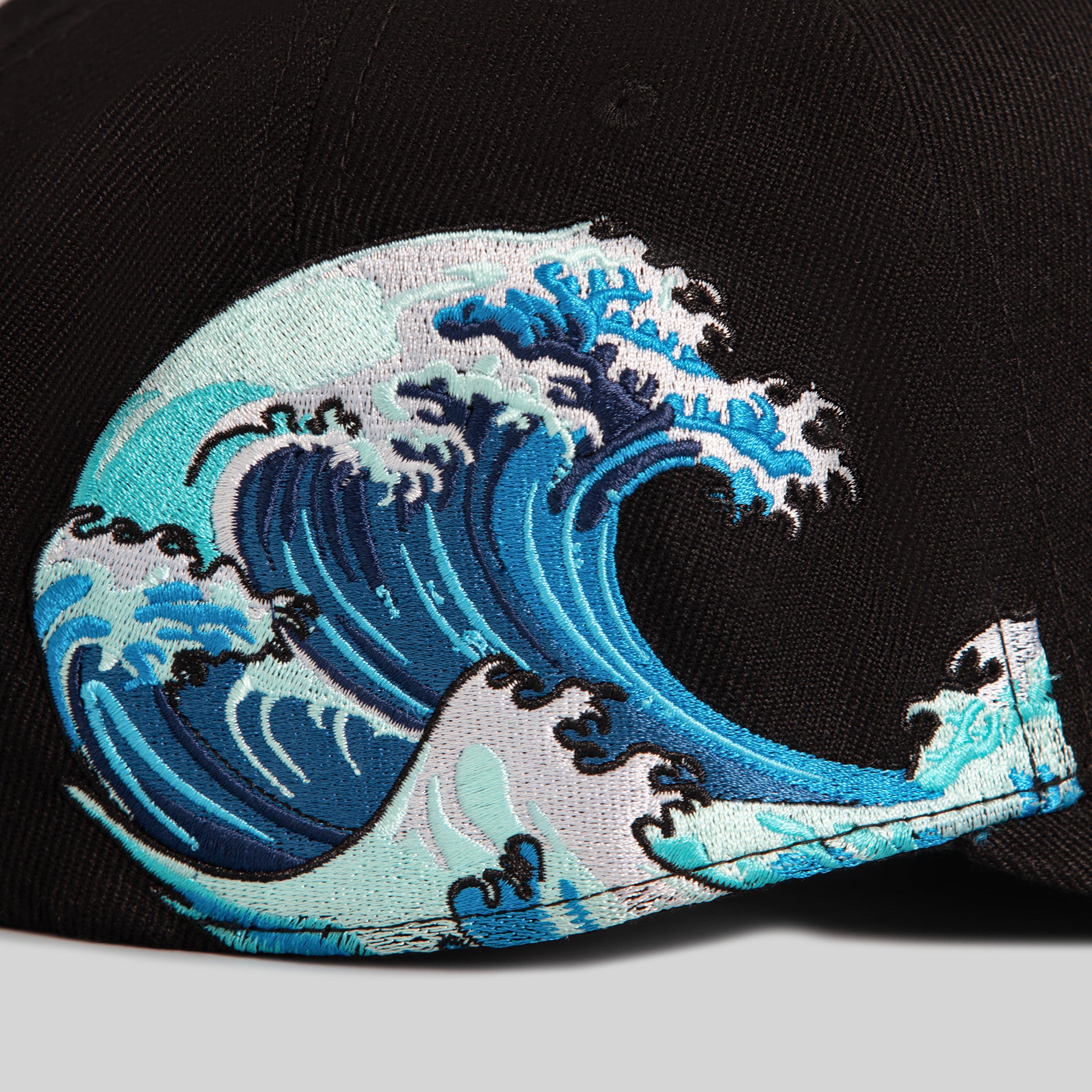 CANT STOP THE WAVE BLACK WOOL TRUCKER