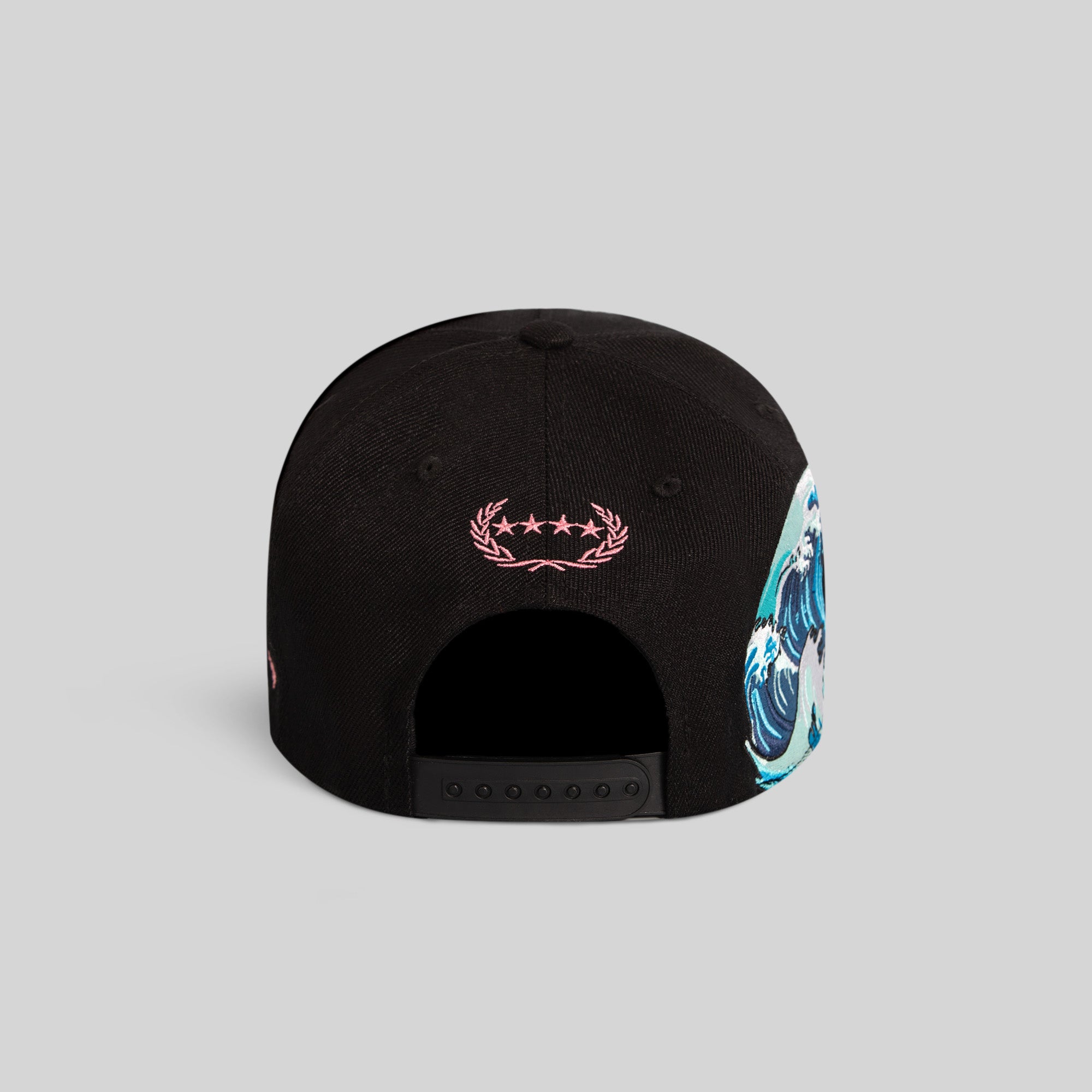 CANT STOP THE WAVE BLACK WOOL TRUCKER