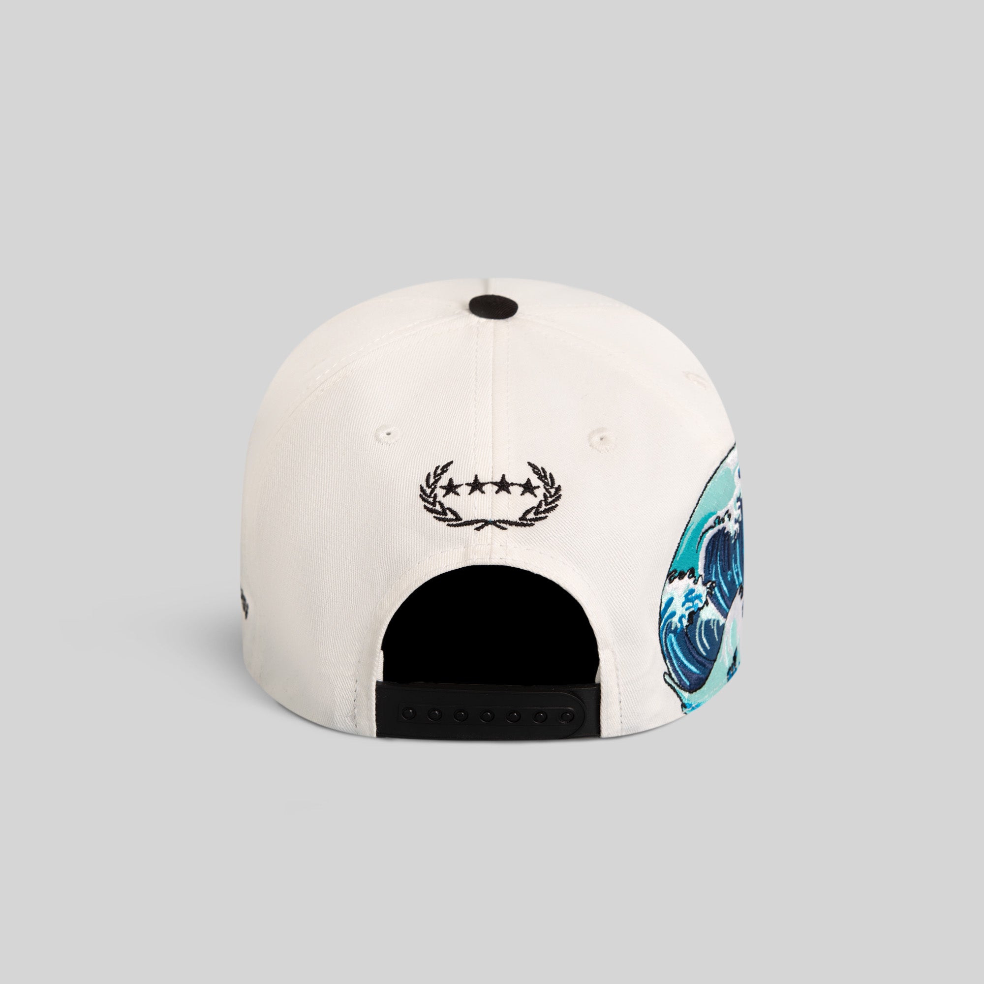 CANT STOP THE WAVE OFF WHITE BLACK TWILL TRUCKER