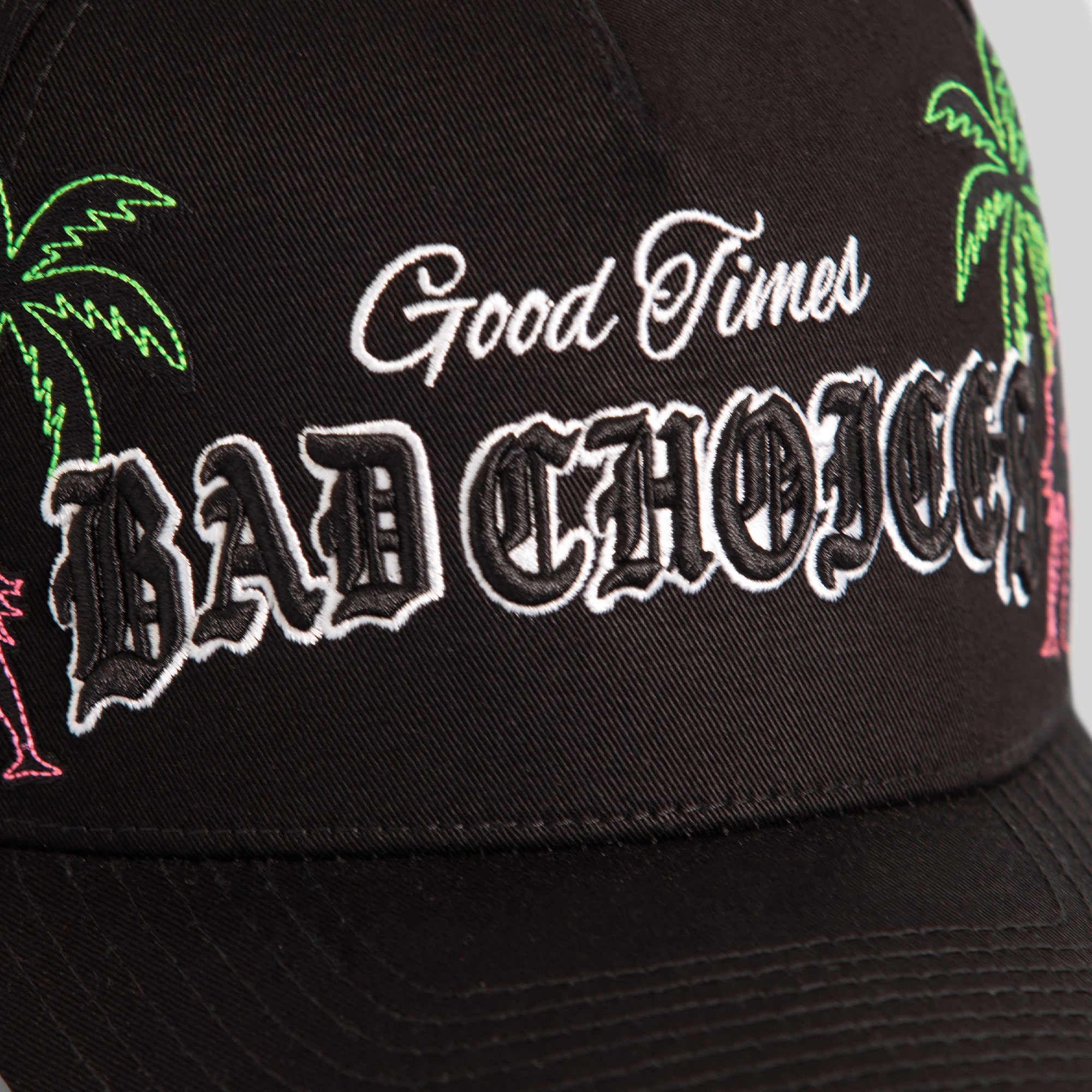GOOD TIMES BLACK TWILL TRUCKER