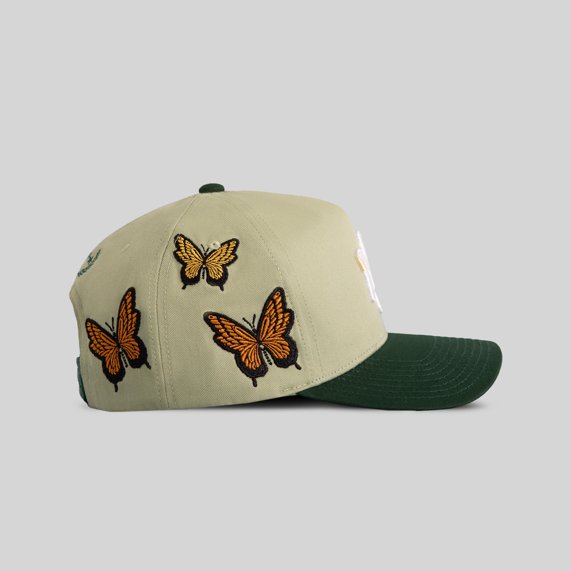 FIELD GRADE X KURVE STUDIO NY IS HEALING BUTTERFLIGHT WOOL TRUCKER